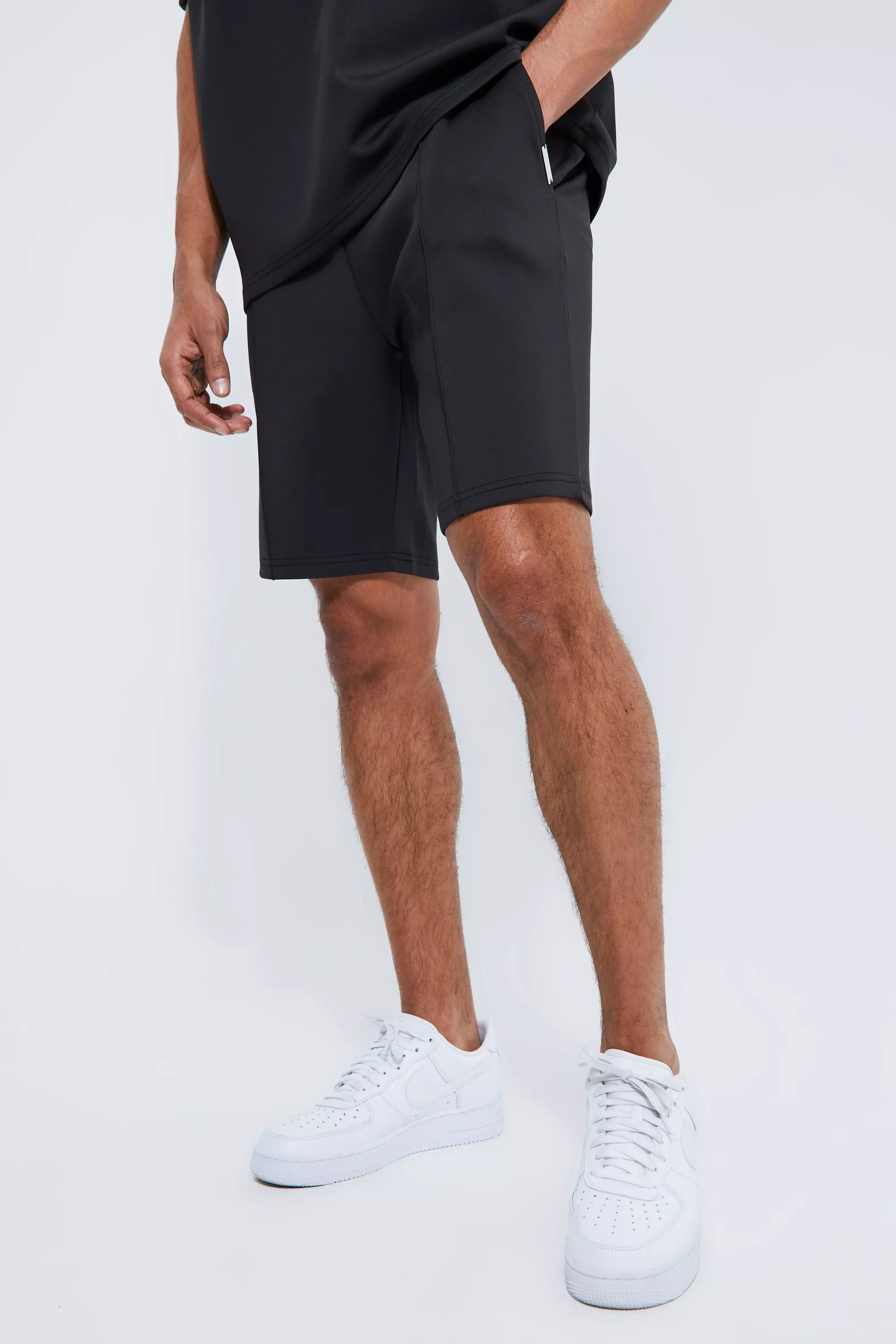 Adidas mid hot sale length shorts