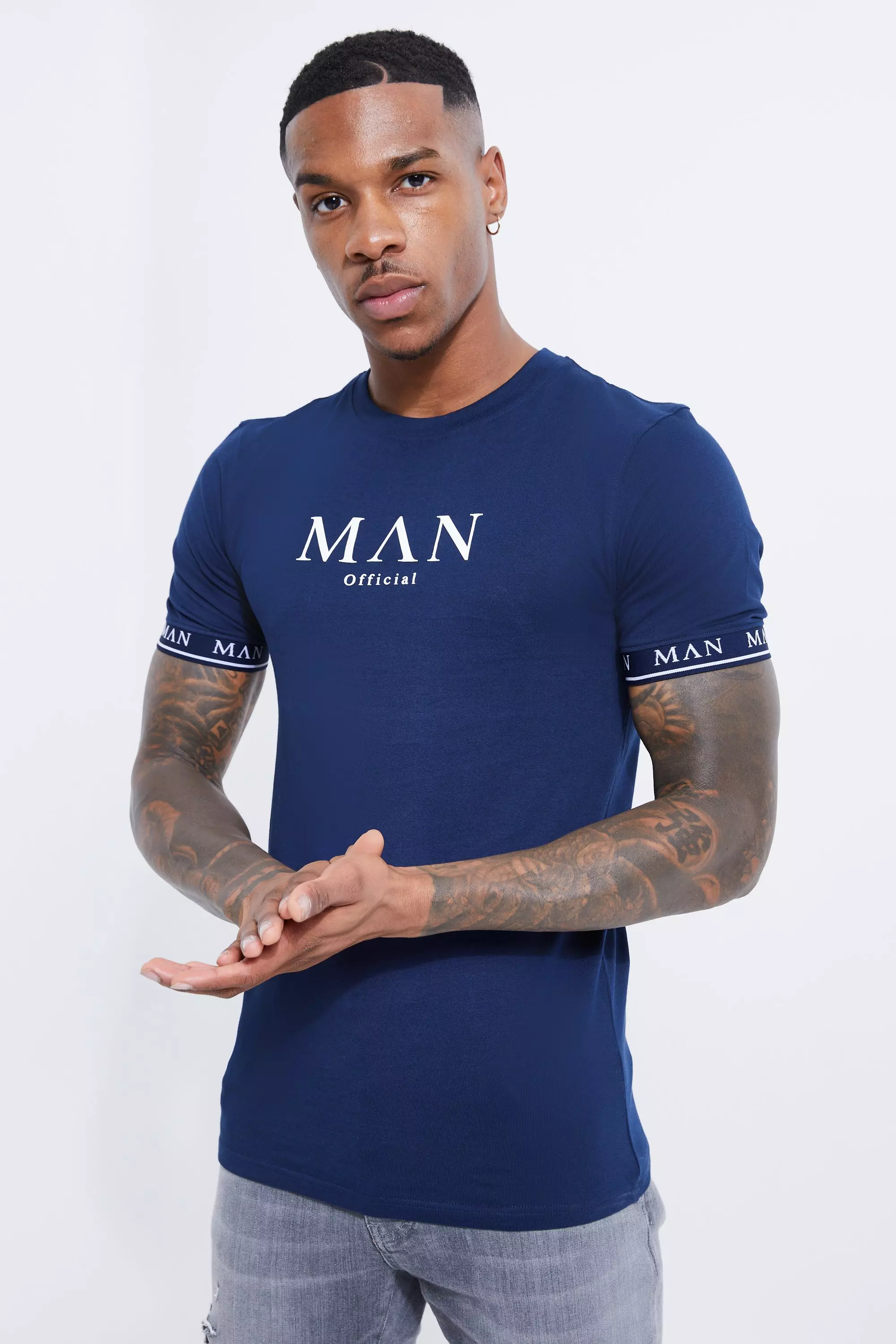 boohooman muscle fit shirt