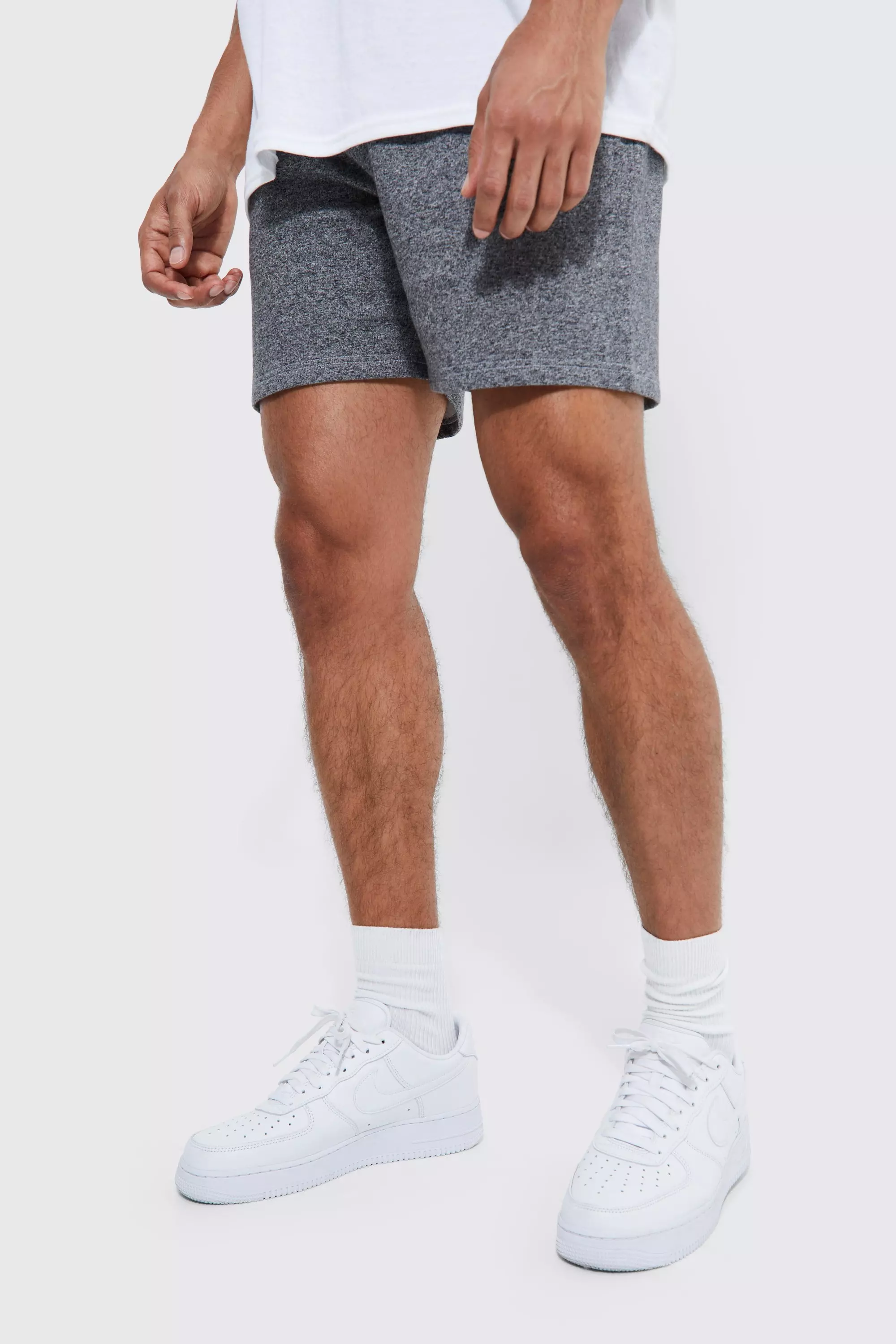 Sweat shorts with sale zip pockets