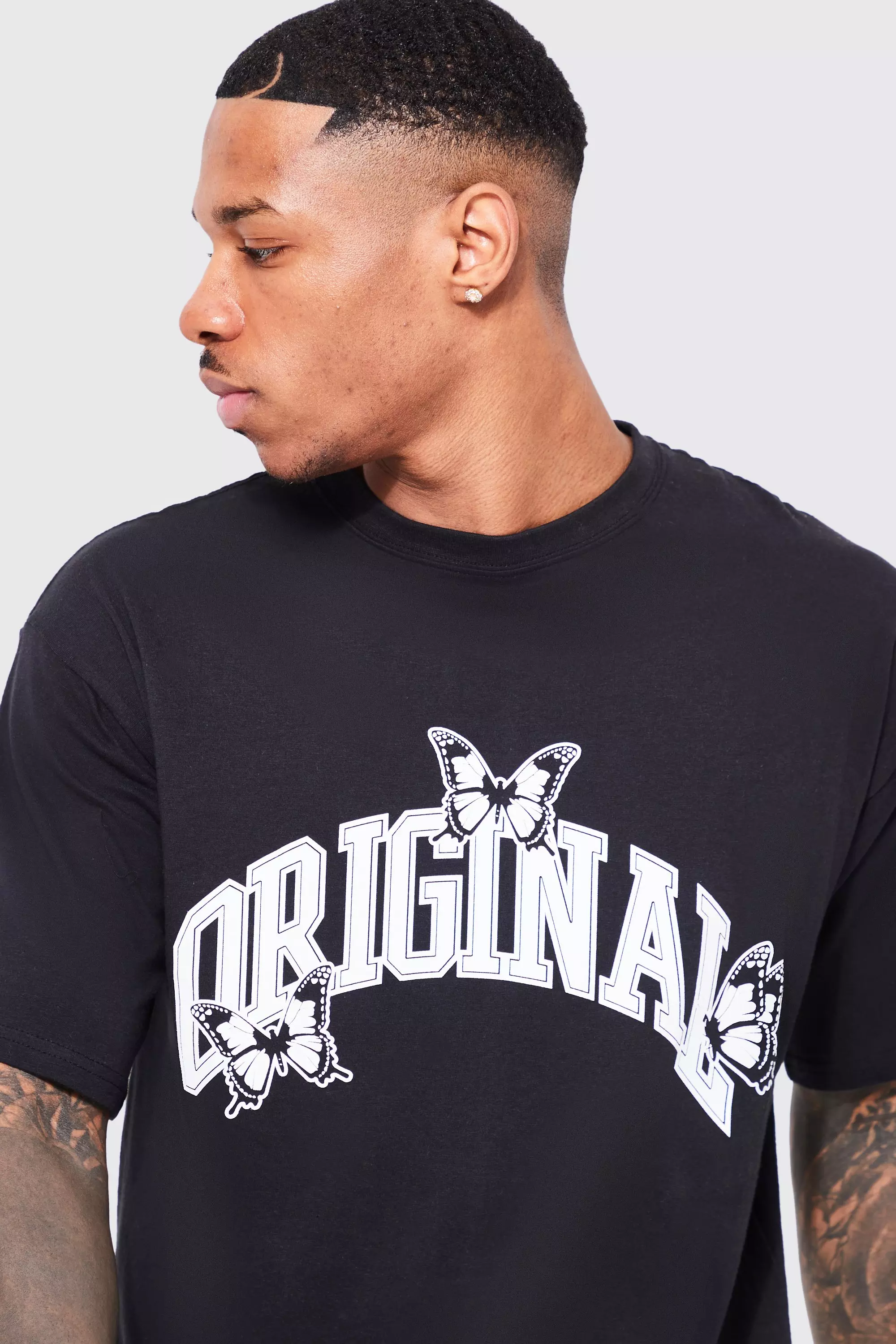 ASOS Nfl Panther Oversized T-shirt With Front And Back Print in