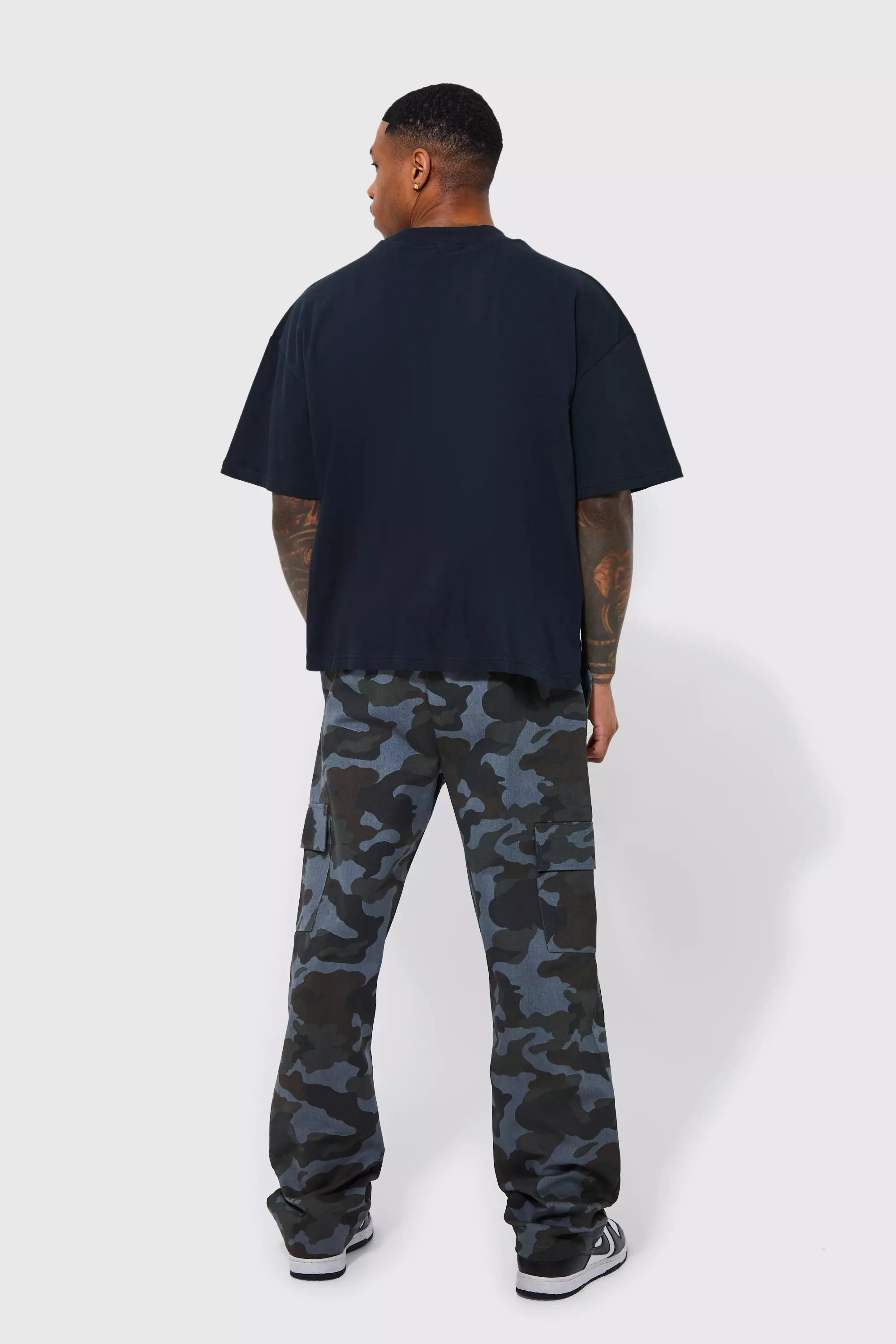 Blue Camo Capris