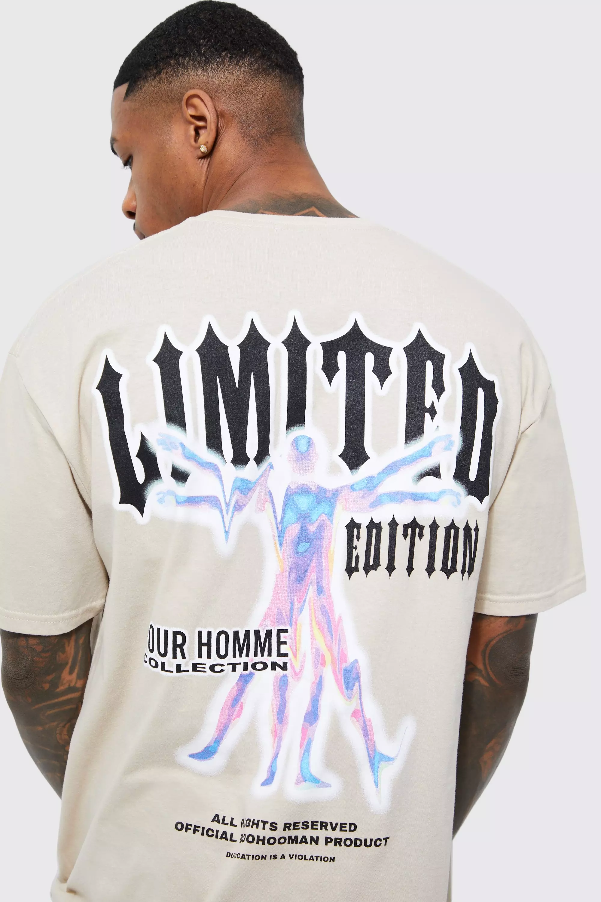 Oversized Limited Edition Back Graphic T shirt