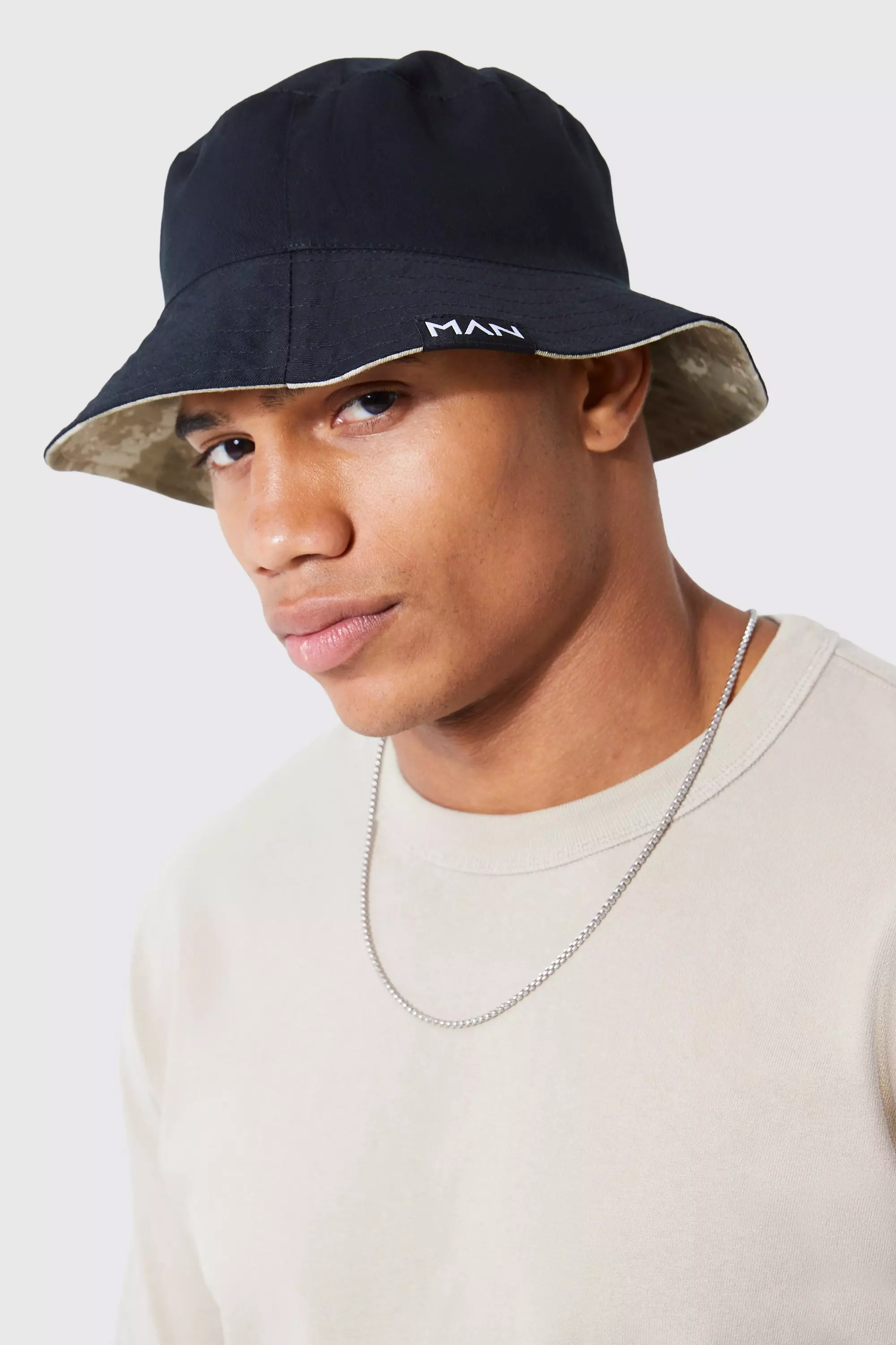 Man Camo Reversible Bucket Hat