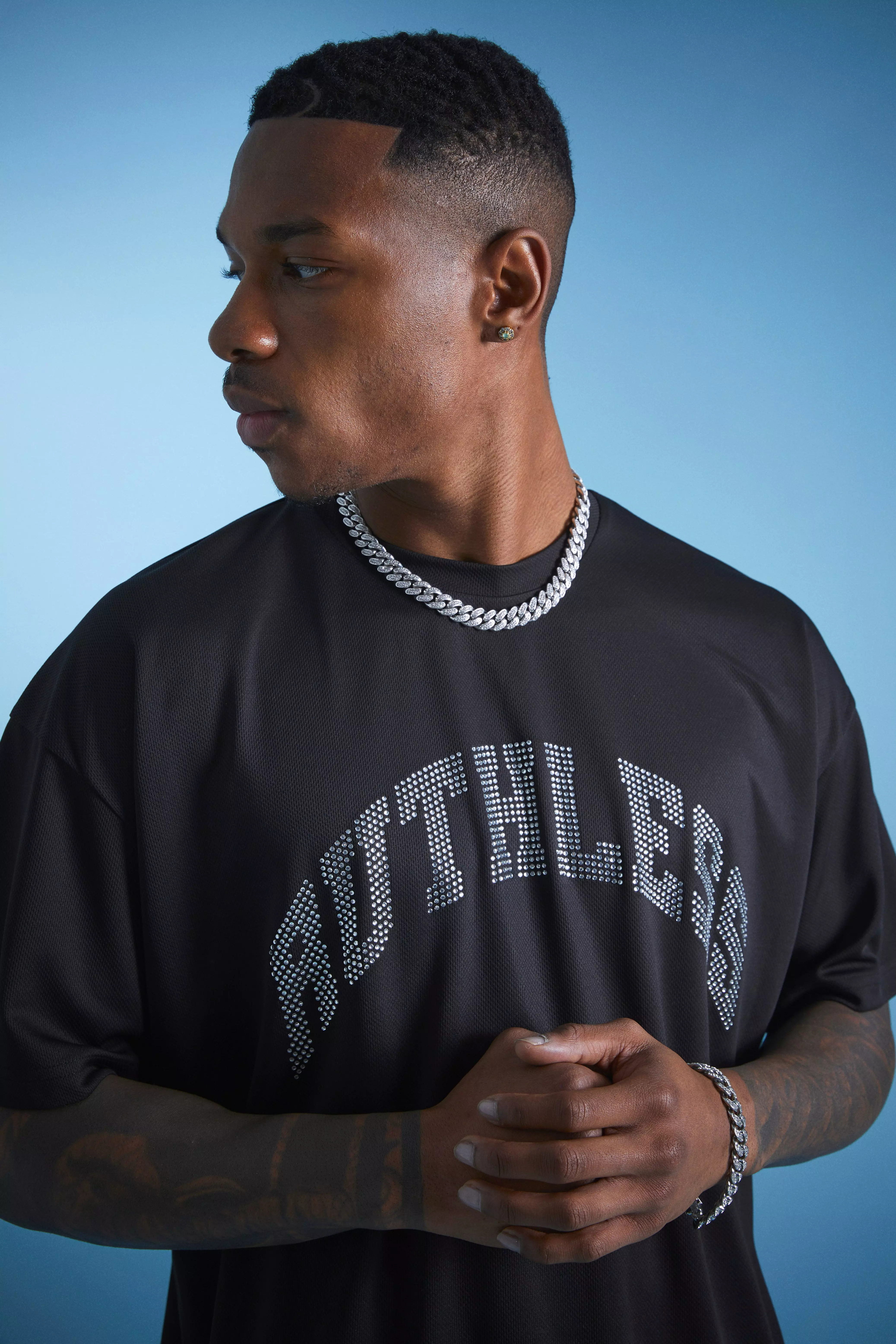 ASOS Nfl Panther Oversized T-shirt With Front And Back Print in Black for  Men