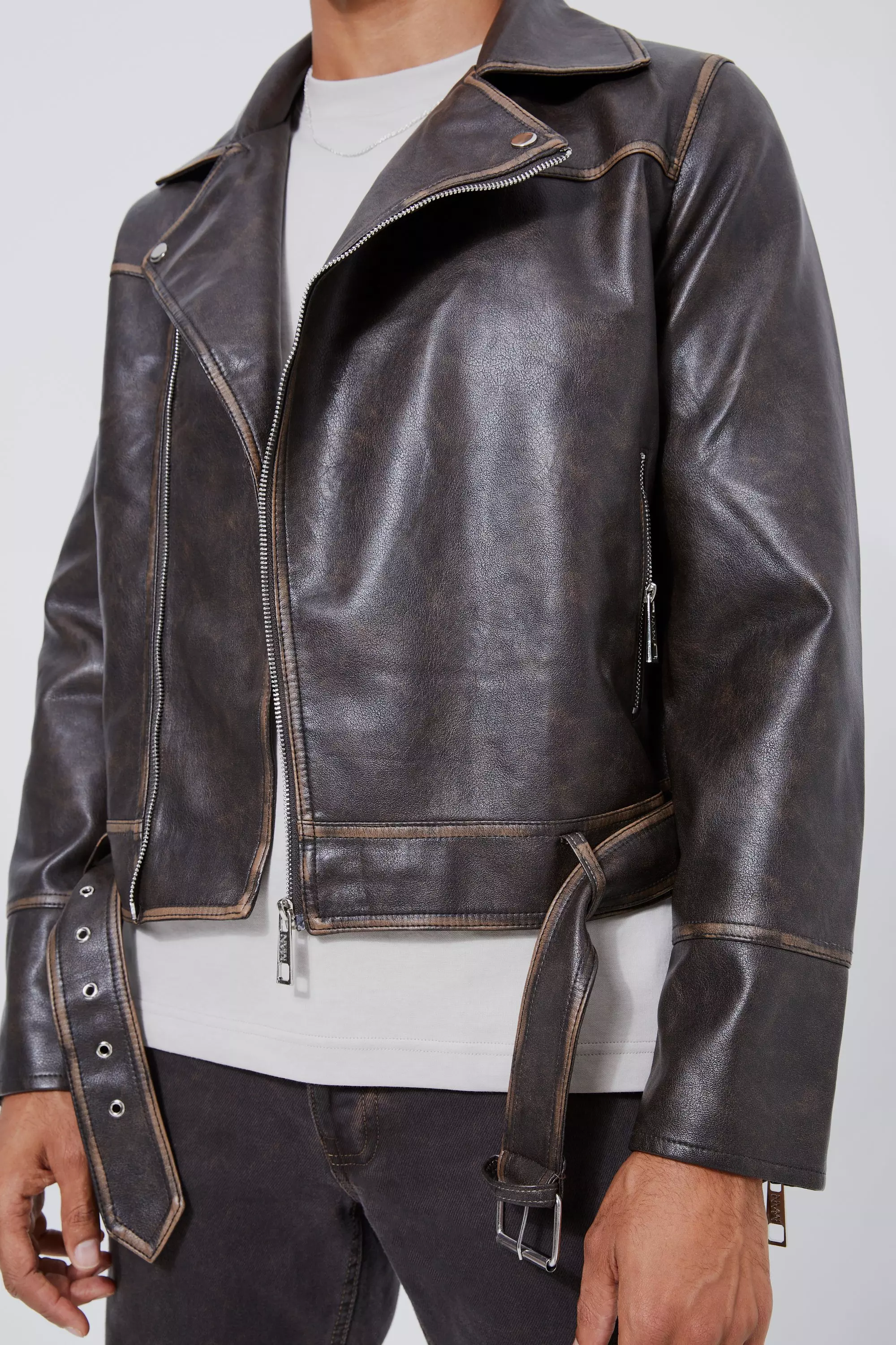 Vintage look hotsell motorcycle jacket