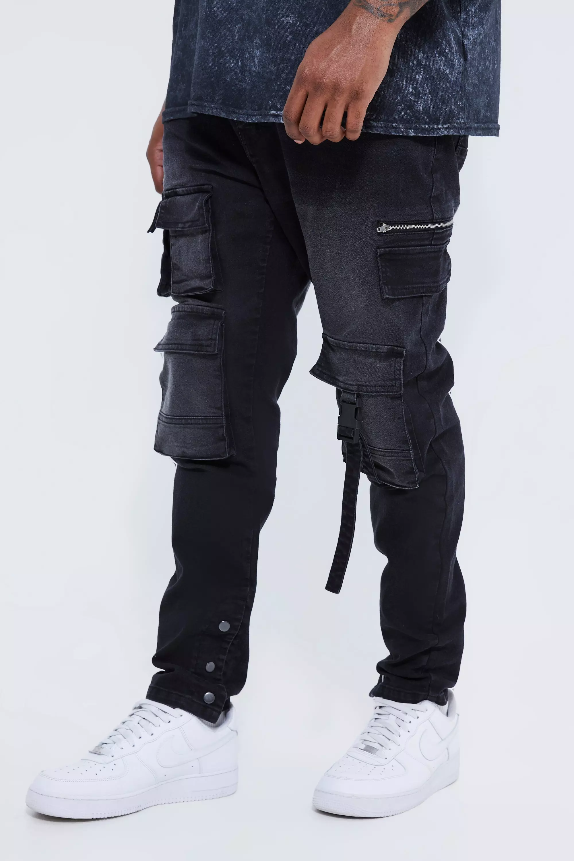 Buy NEXT Essential Stretch Jeans Slim Fit in Solid Black 2024