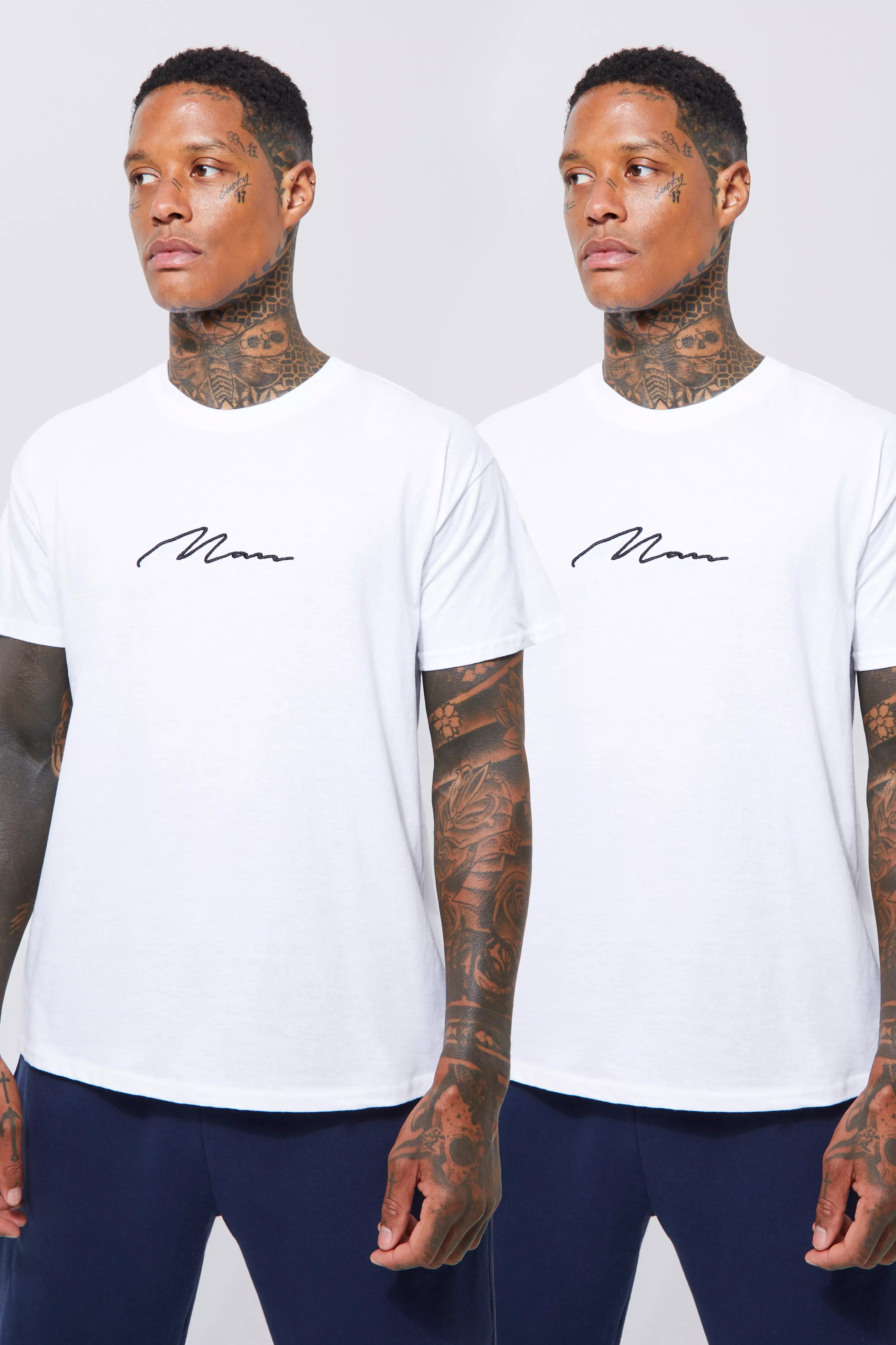 2 Pack Man Signature T-shirt