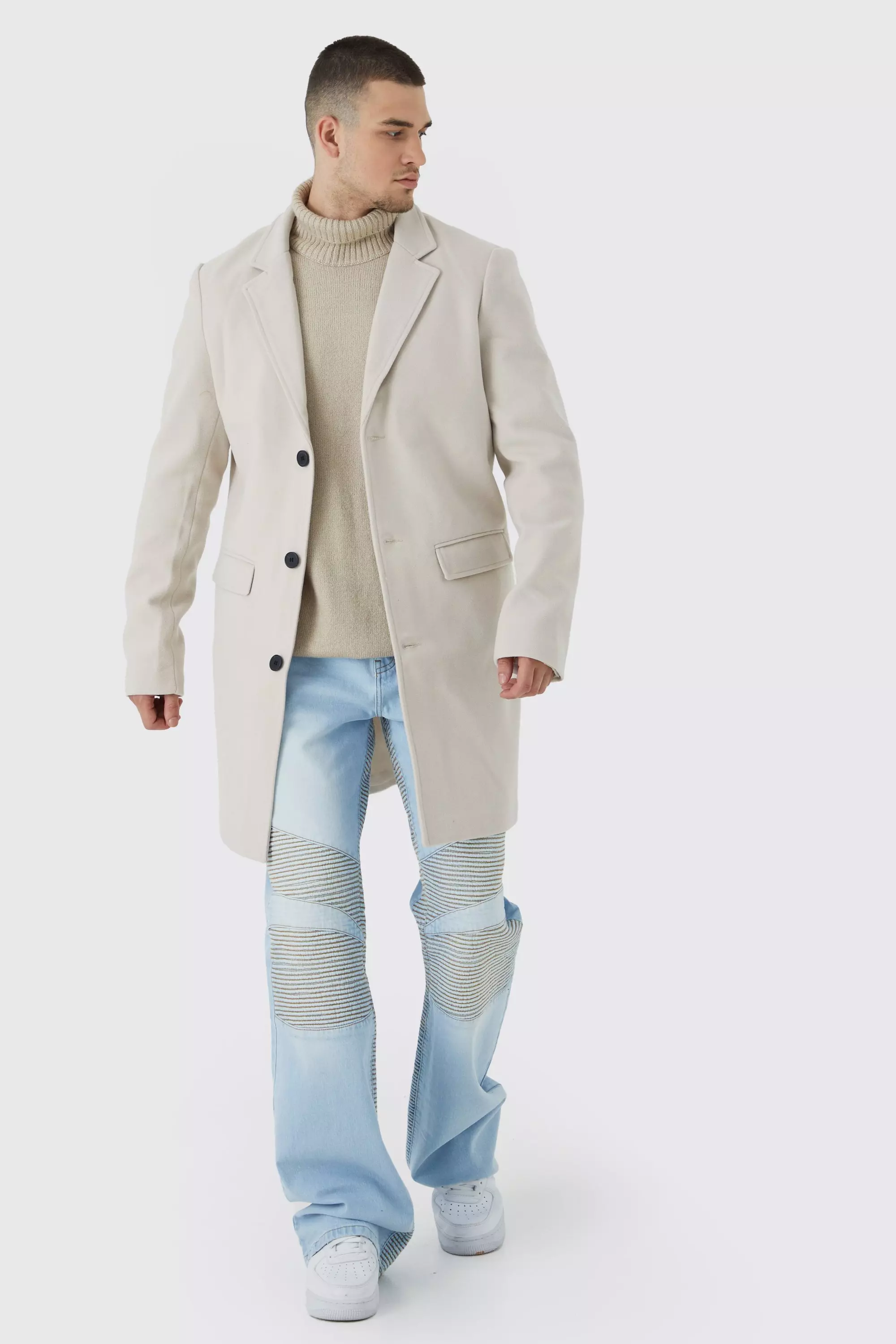 Tall on sale mens overcoat