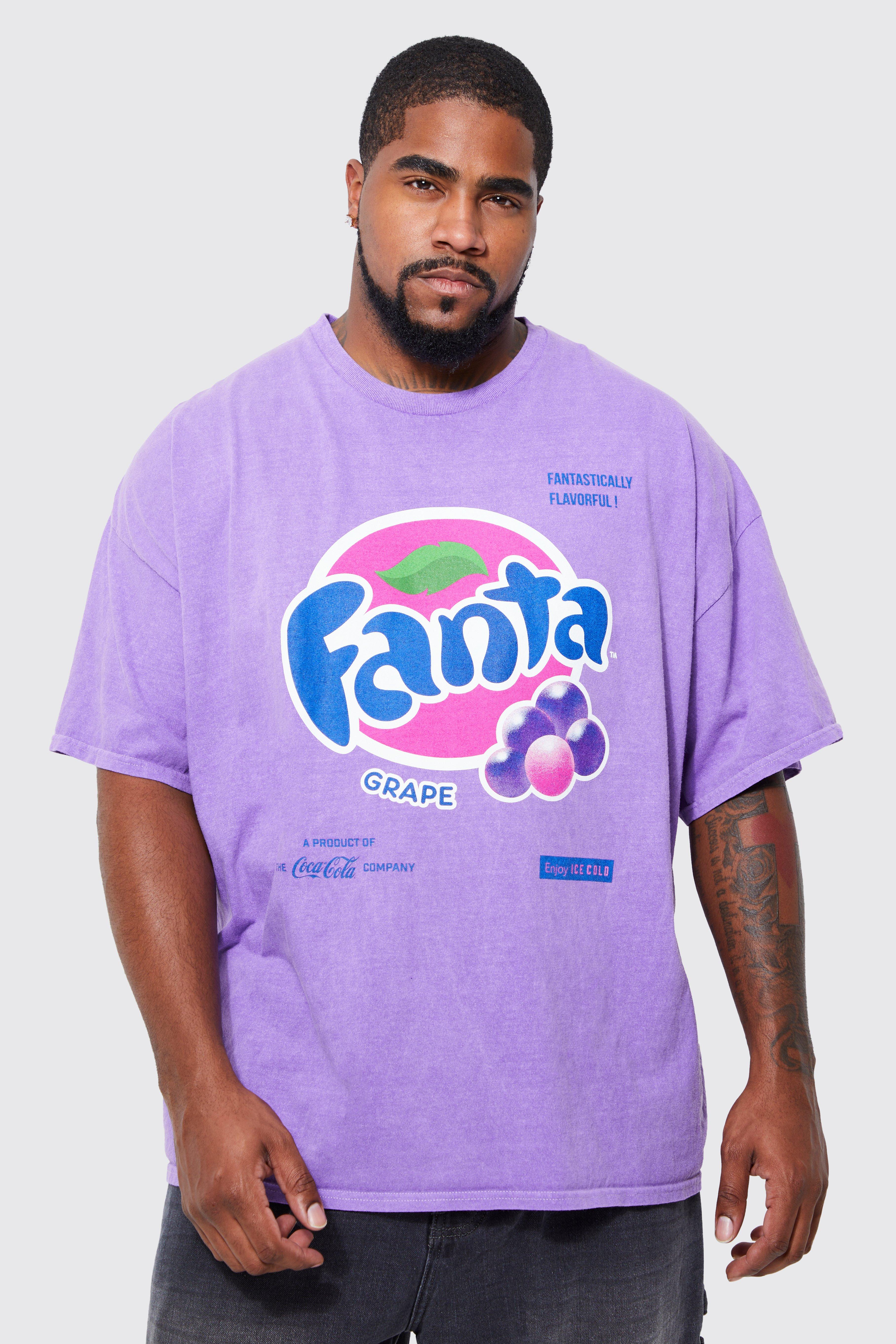 Image of T-shirt Plus Size sovratinta ufficiale Fanta Grape, Purple