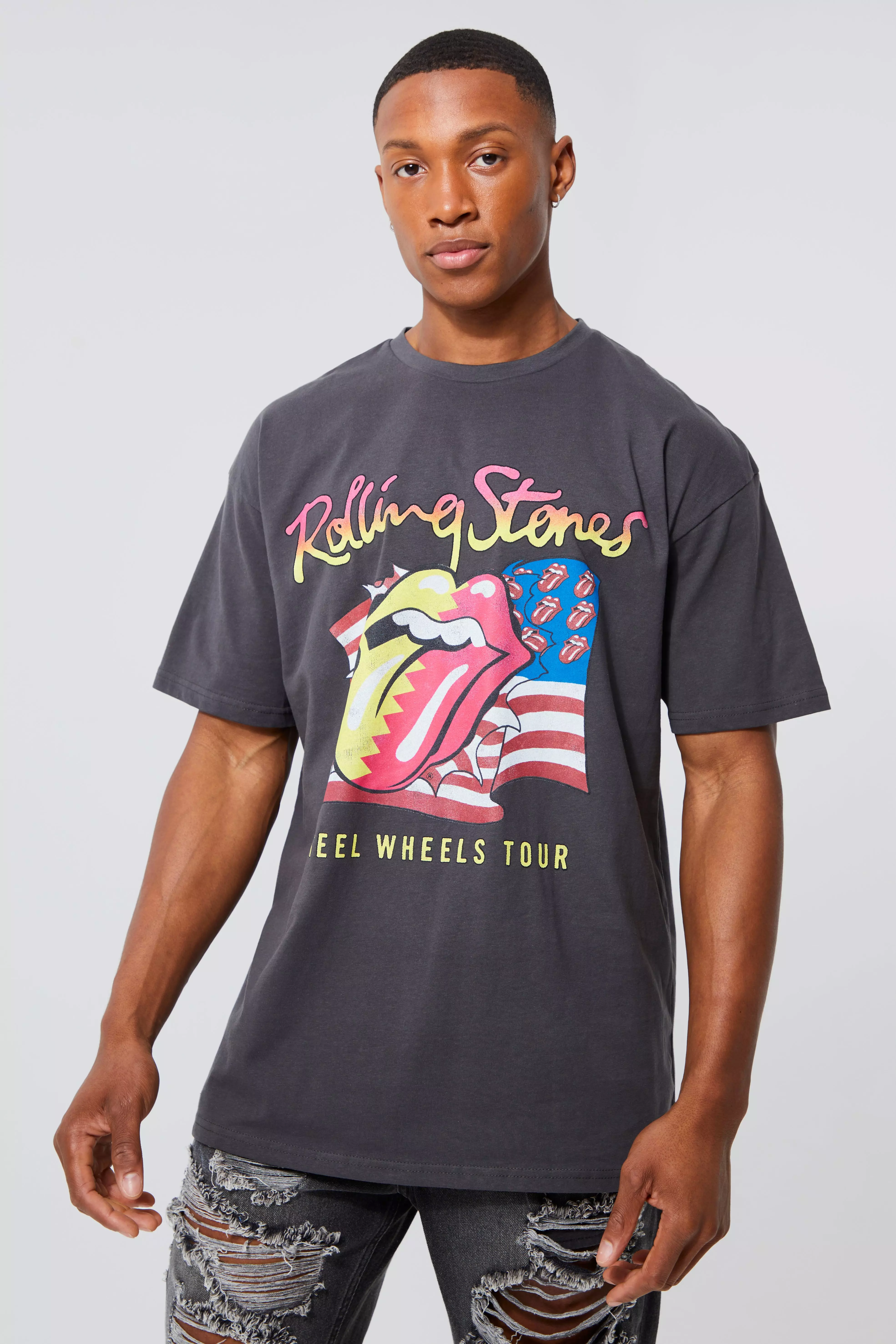 Rolling stones shop oversized t shirt