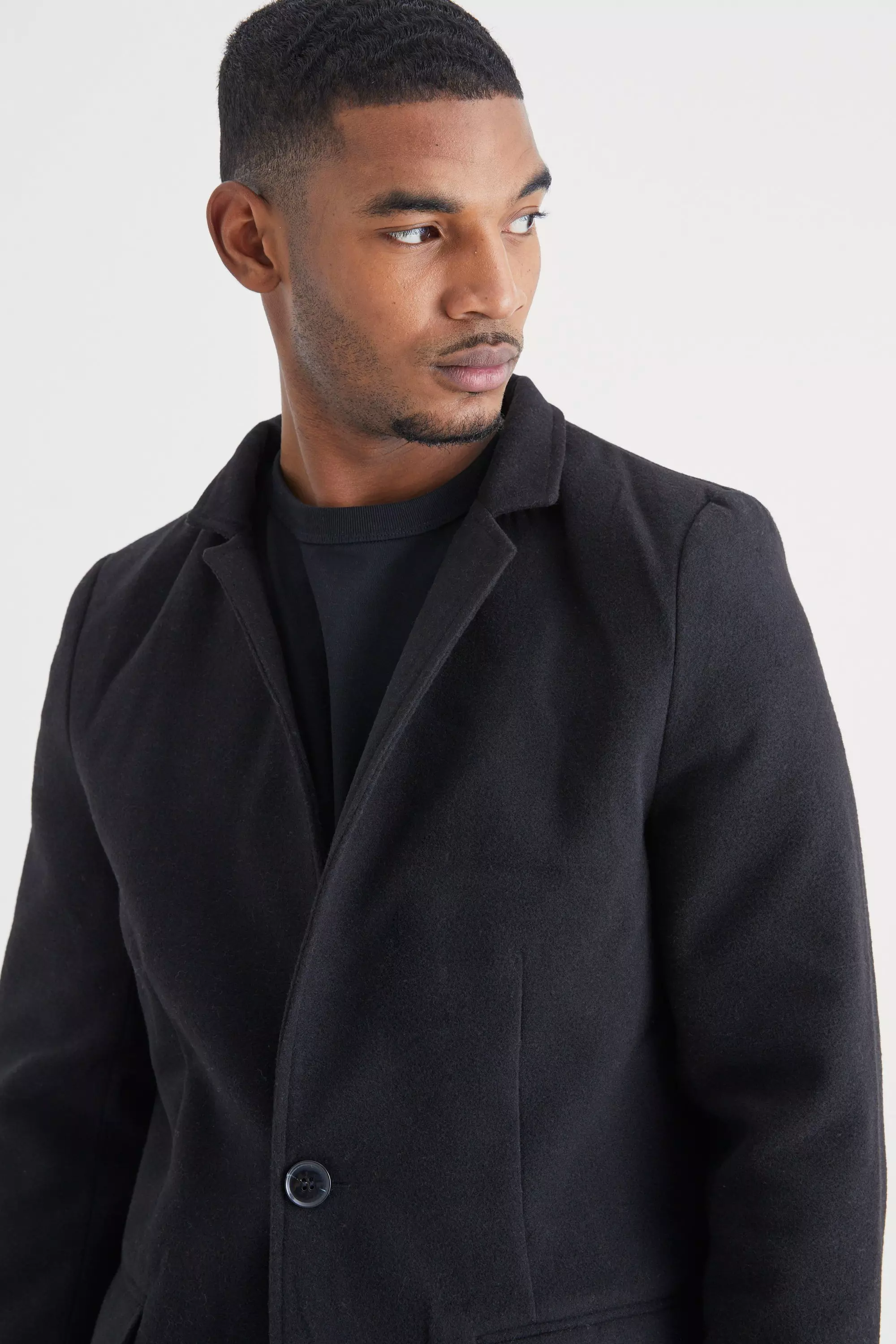 Mens 2024 tall peacoat