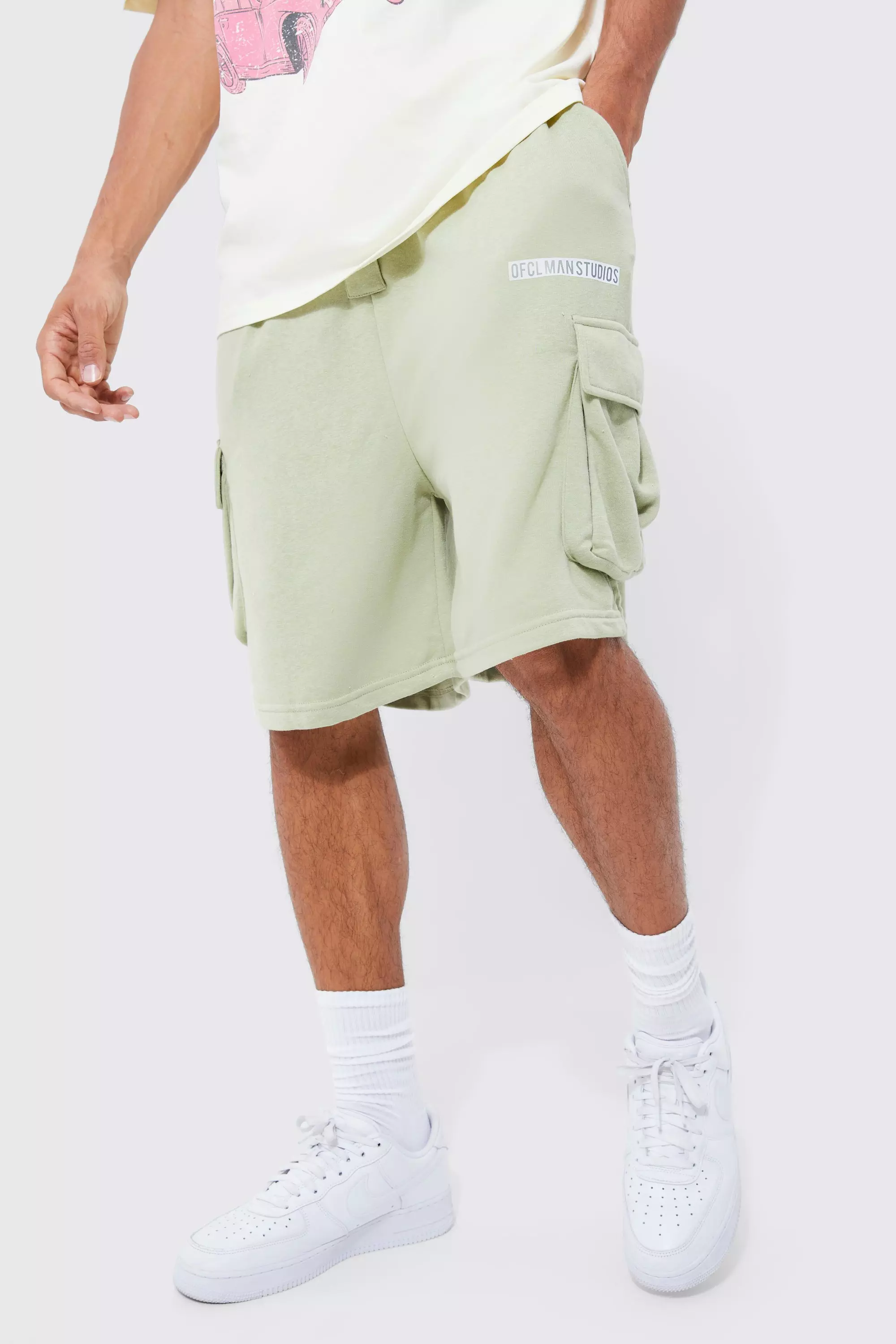 Drop crotch cargo shorts new arrivals