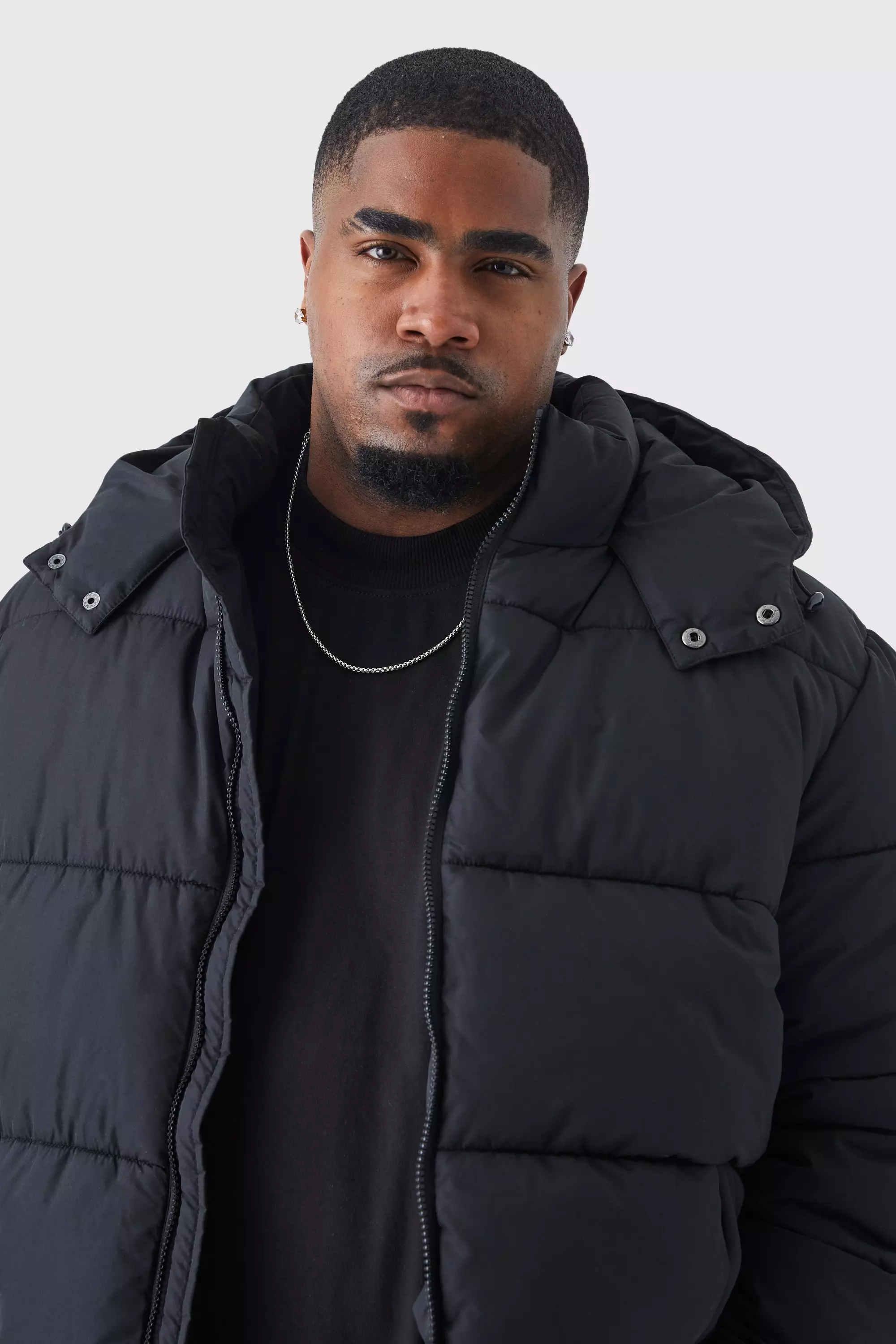 Matte black puffer jacket 2024 mens