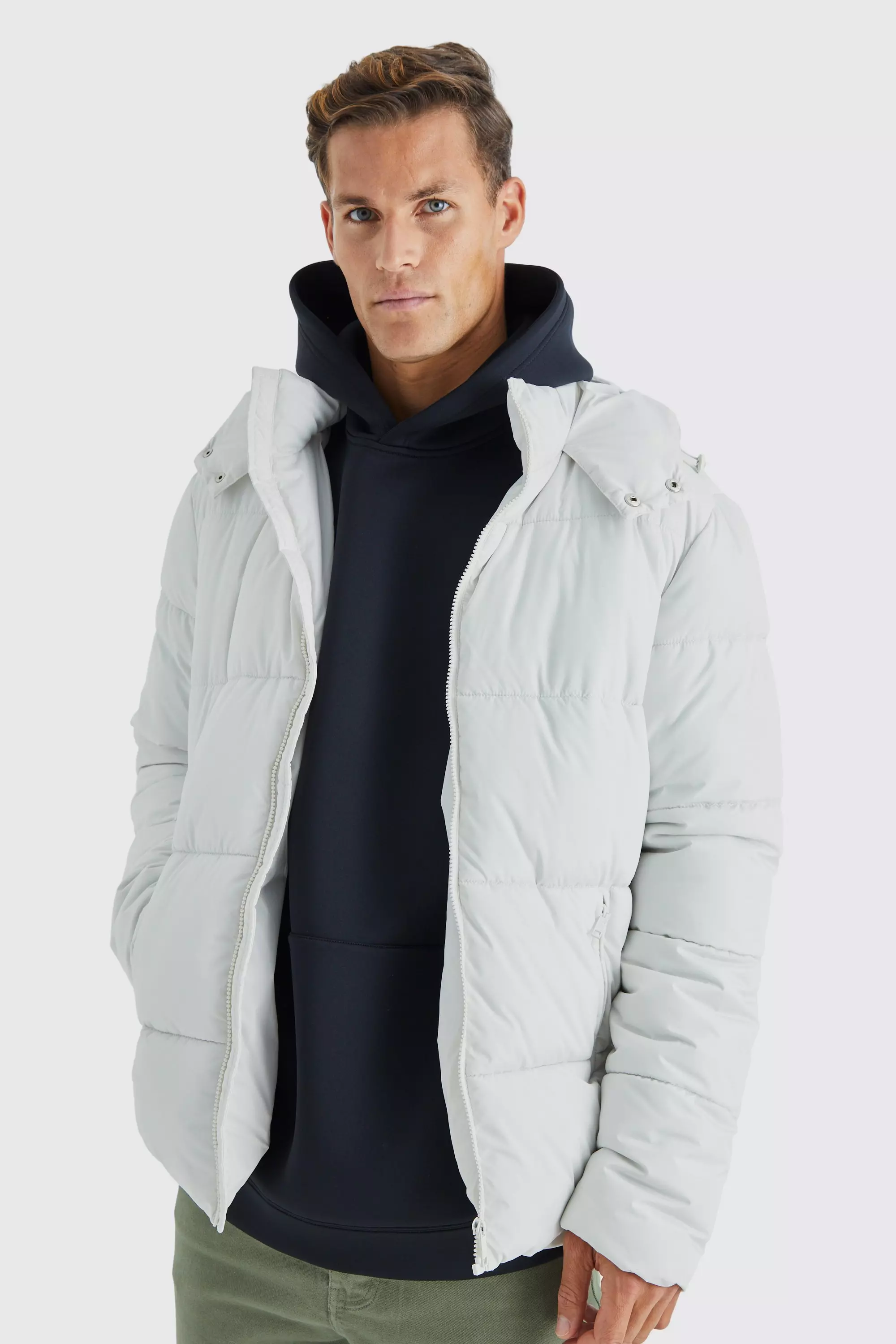 Mens tall puffer on sale jacket