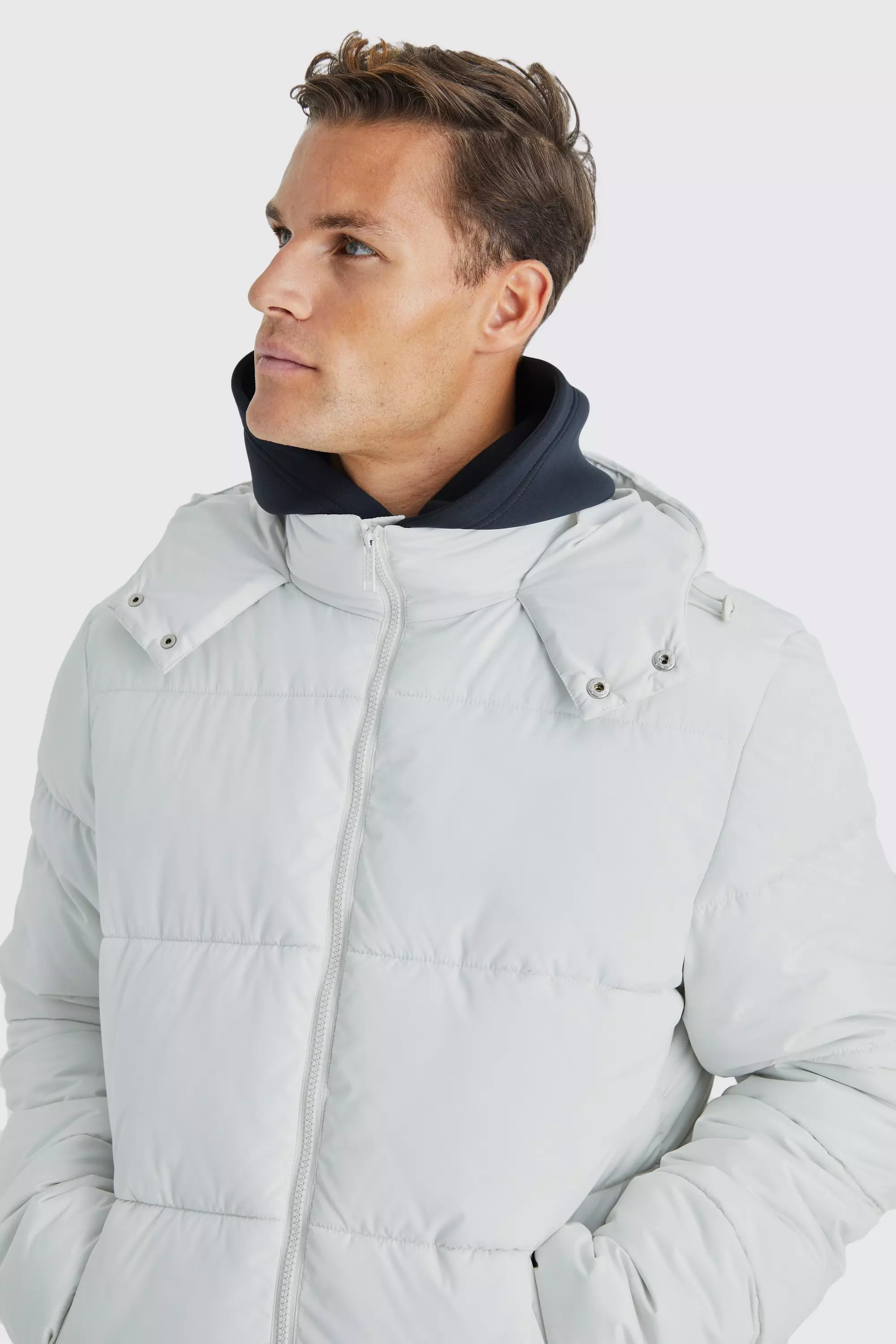 Mens puffer hot sale jacket tall