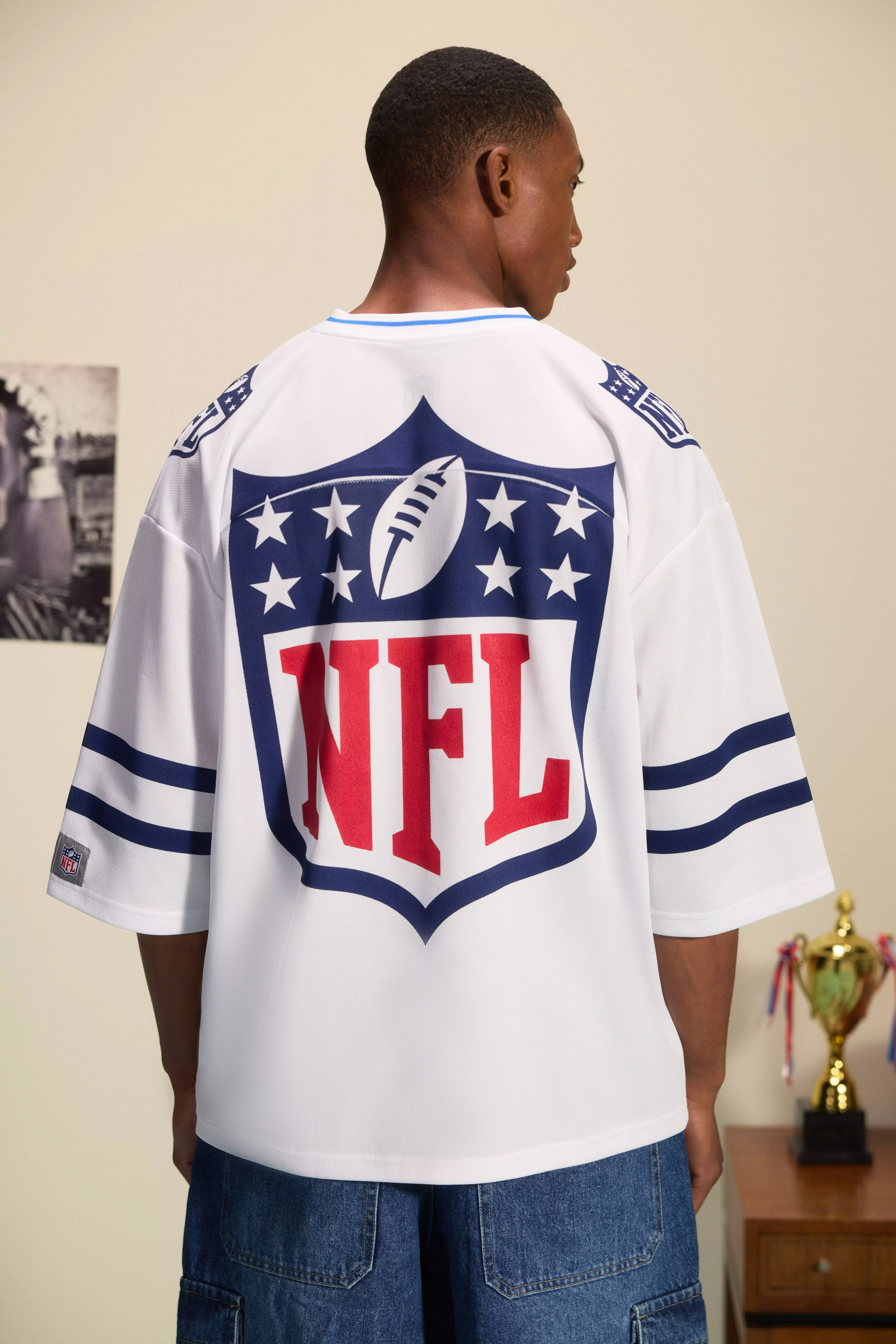 New England Patriots Oversized Jersey T-Shirt