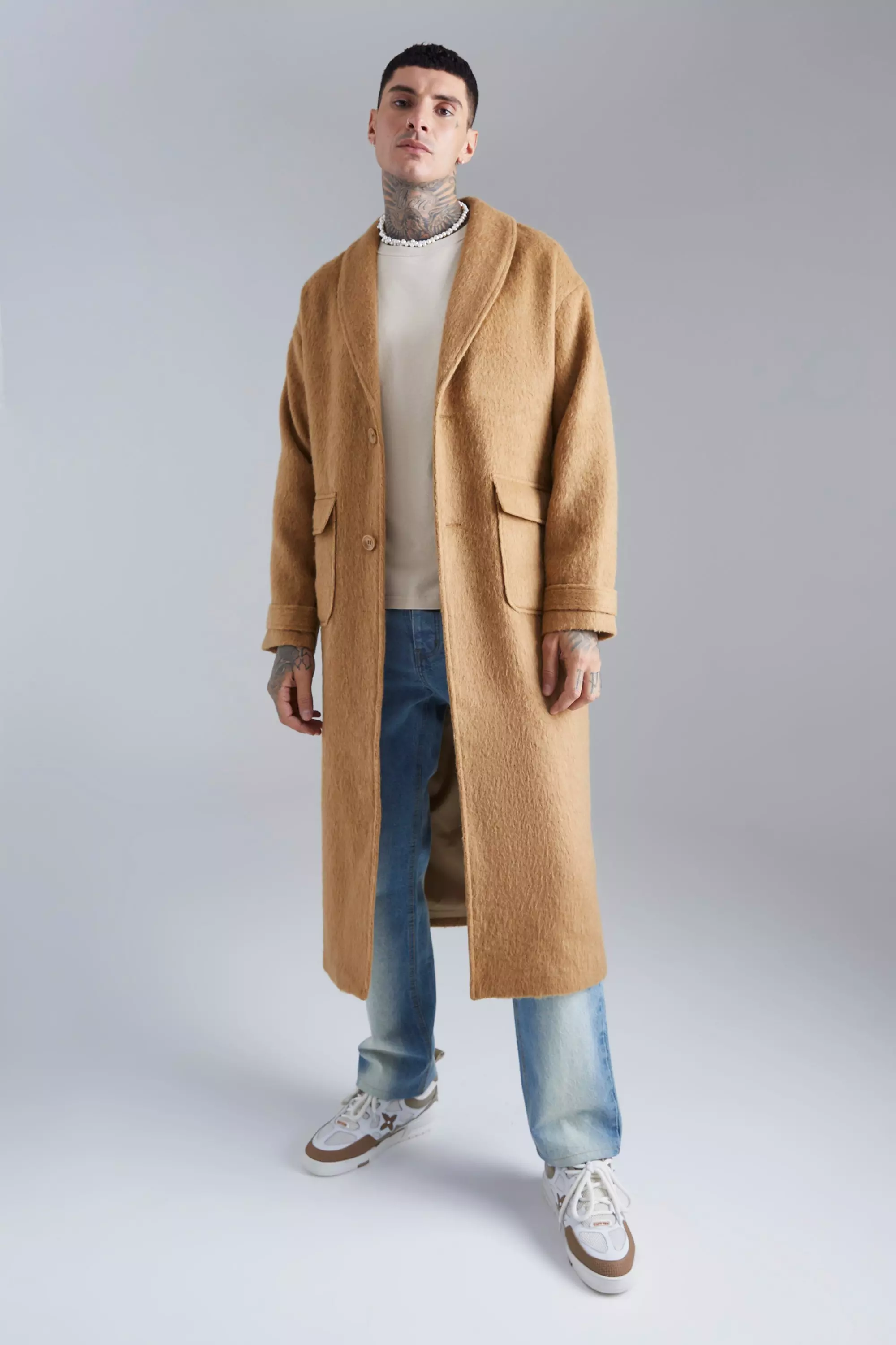 Brushed Wool Coat