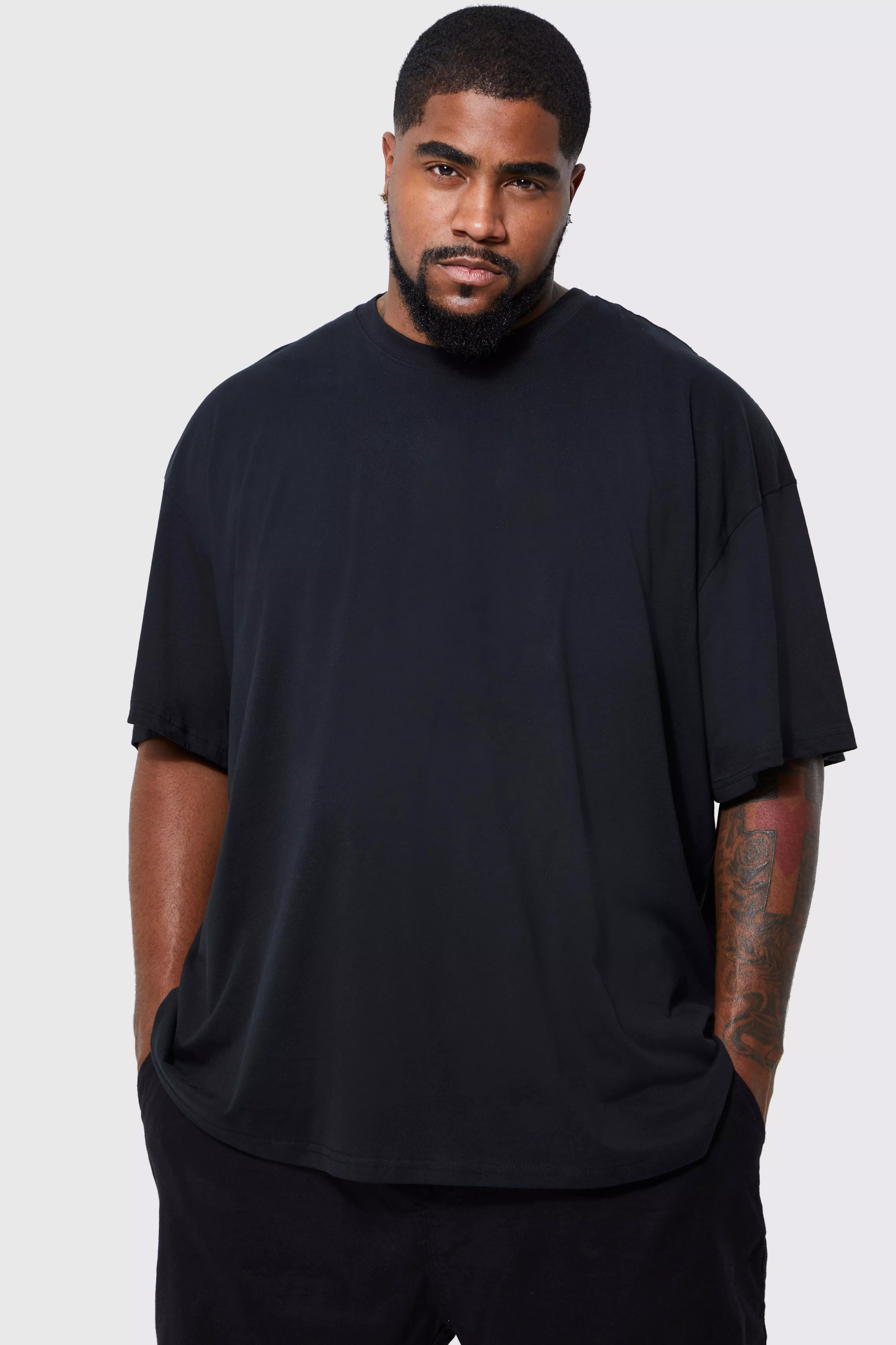 Plus Size Black Oversized T-Shirt