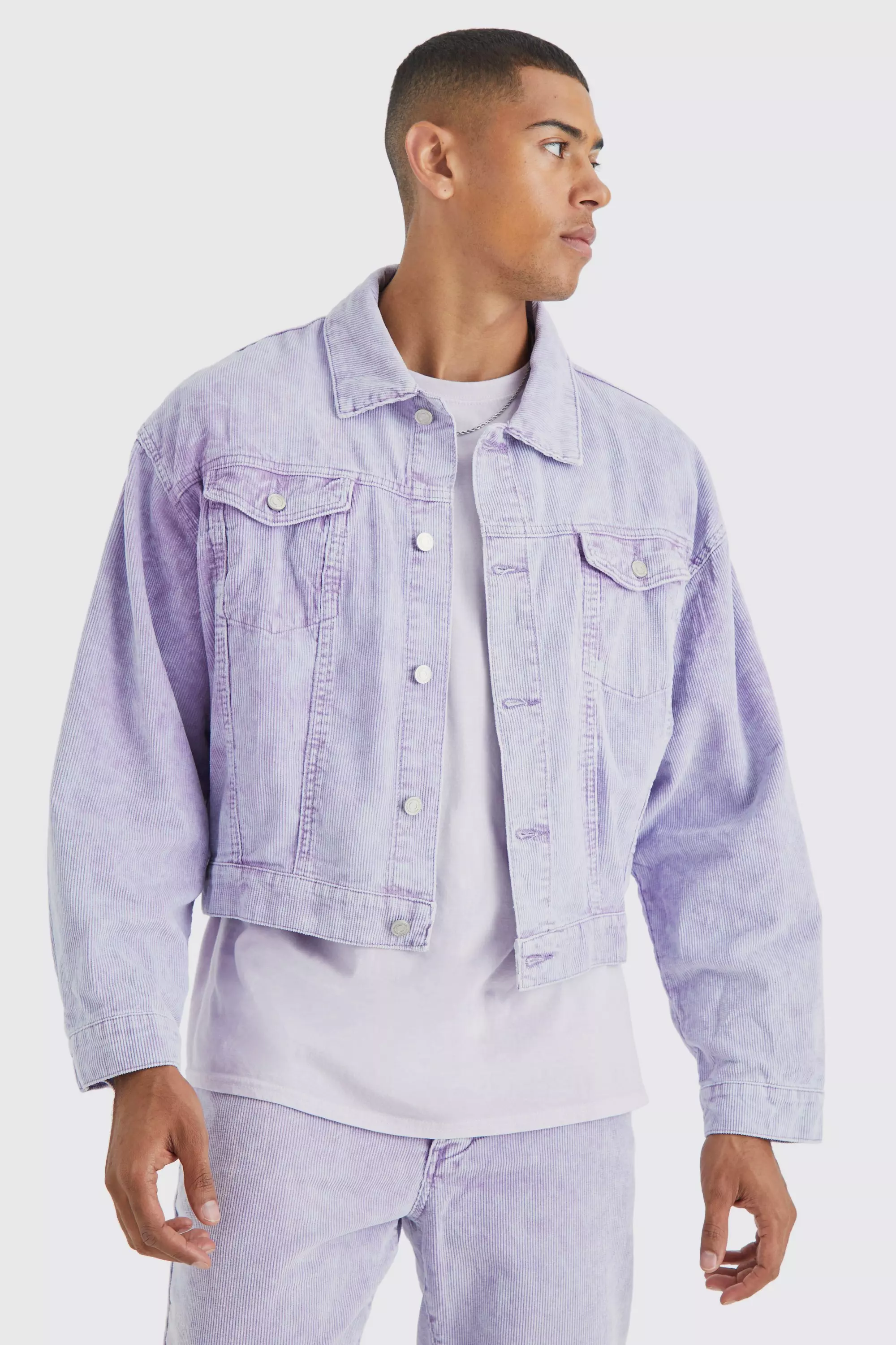 Cord Purple Denim Jacket