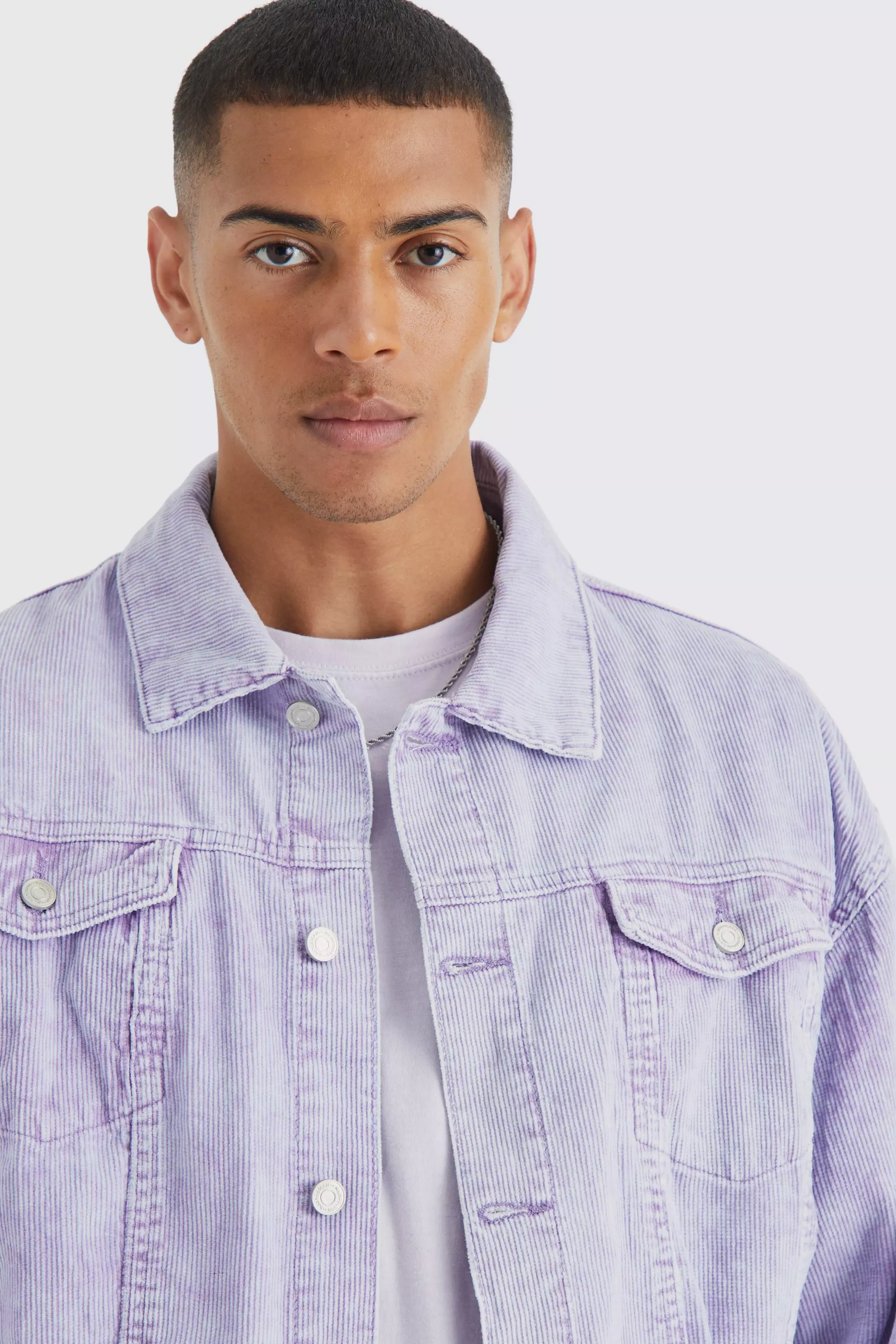 Cord Purple Denim Jacket