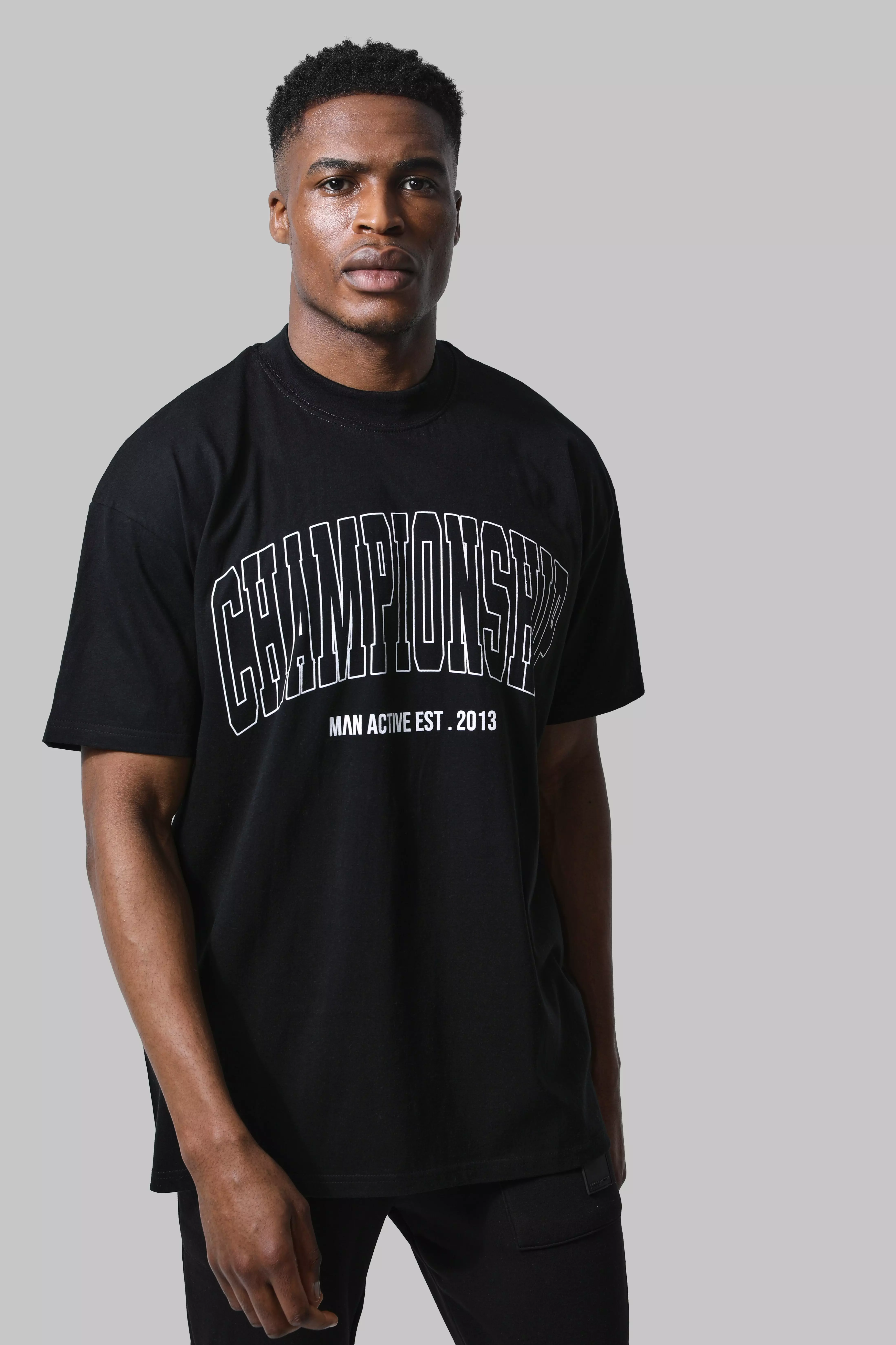 Man Active Oversized Championship T-shirt