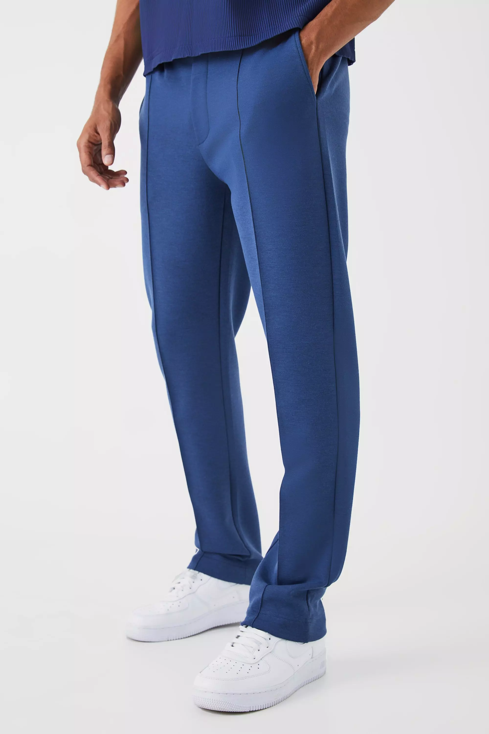 Adidas Pintuck Navy Track Pants