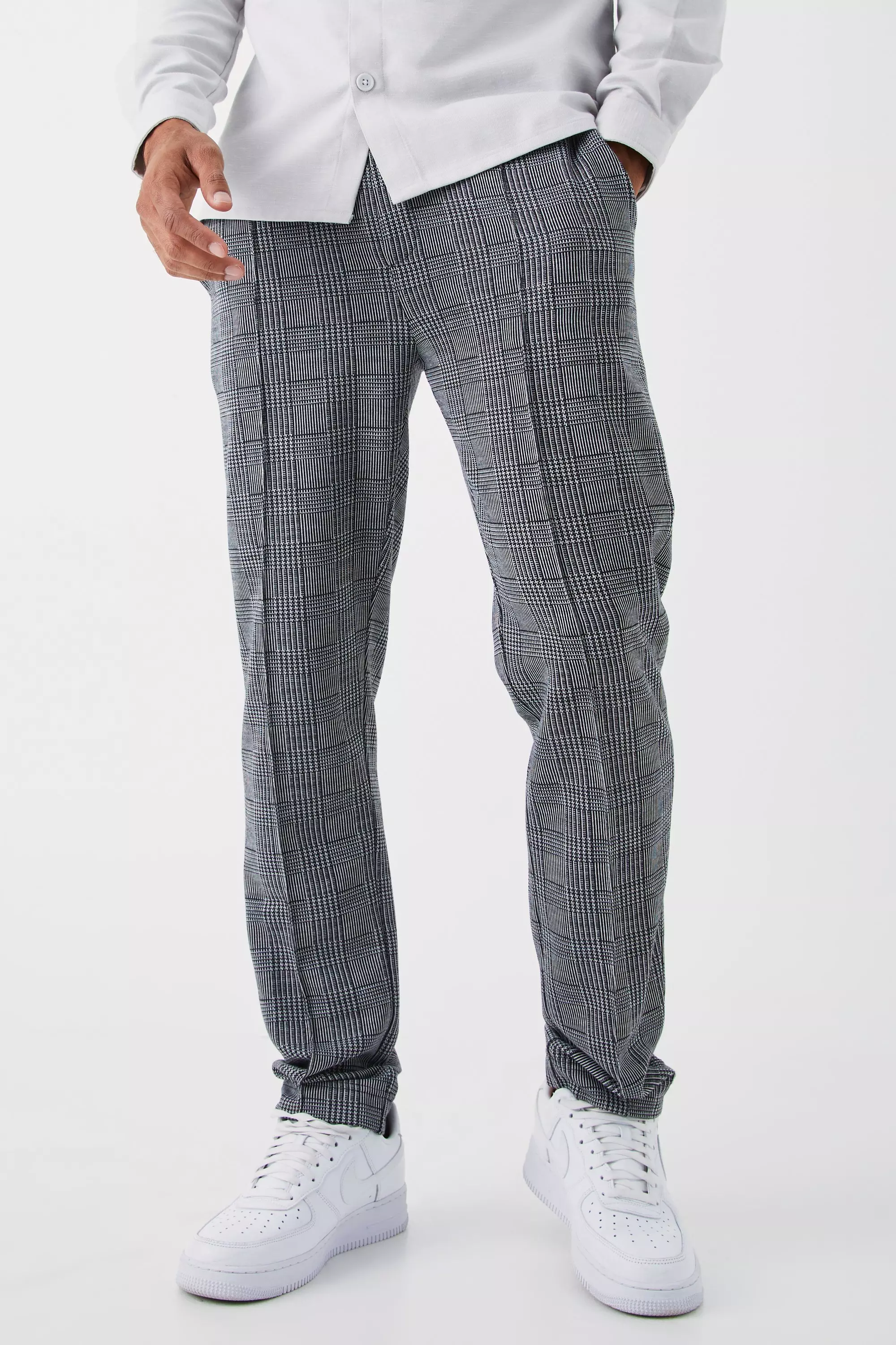 Smart cheap checked jogger