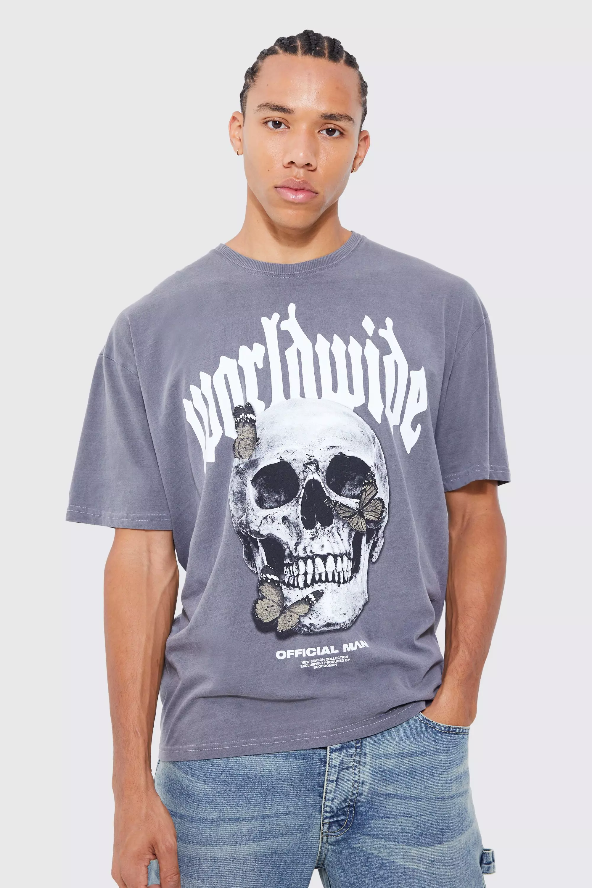 The hundreds outlet skull t shirt