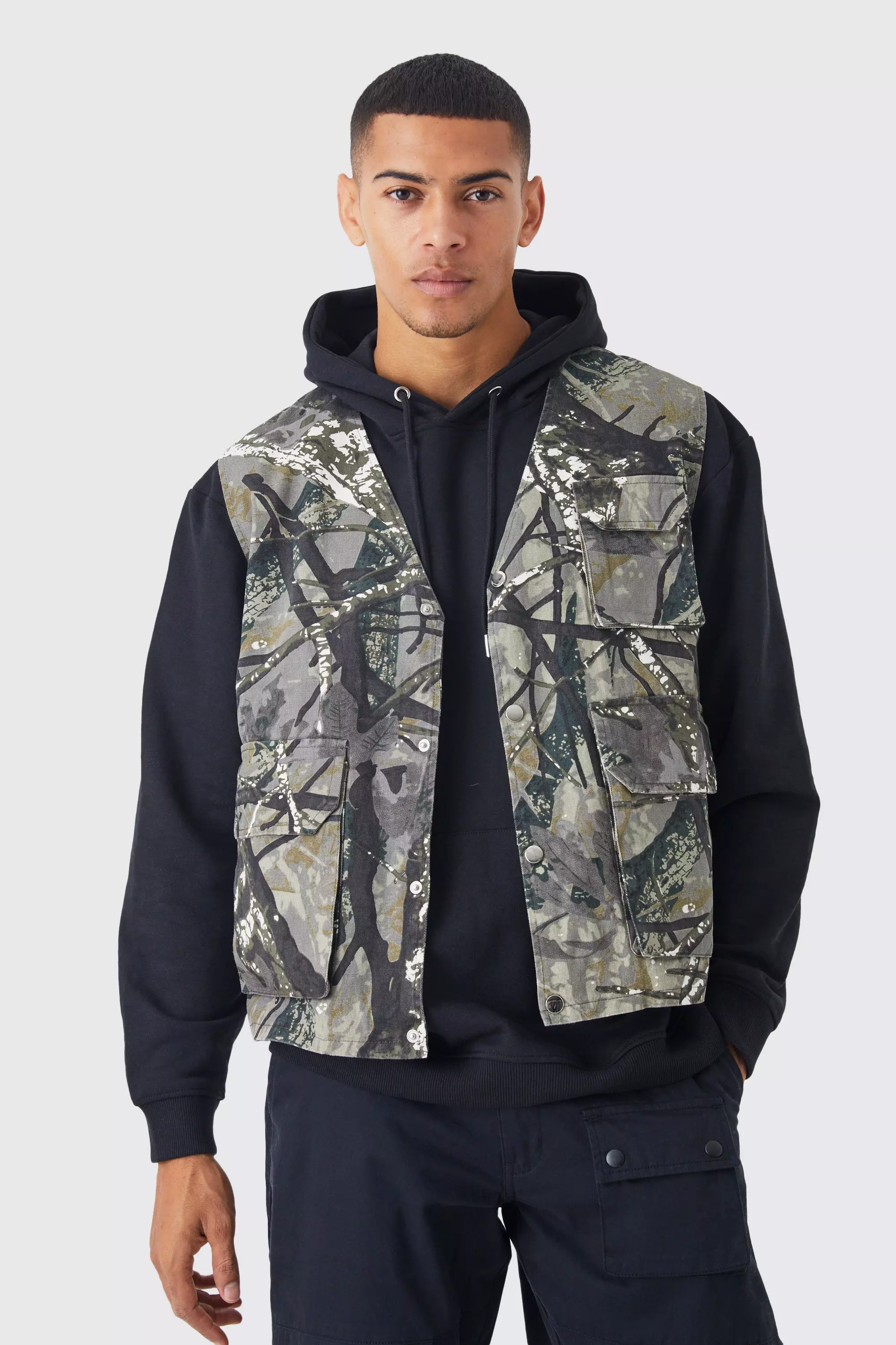 Mens camo outlet vest