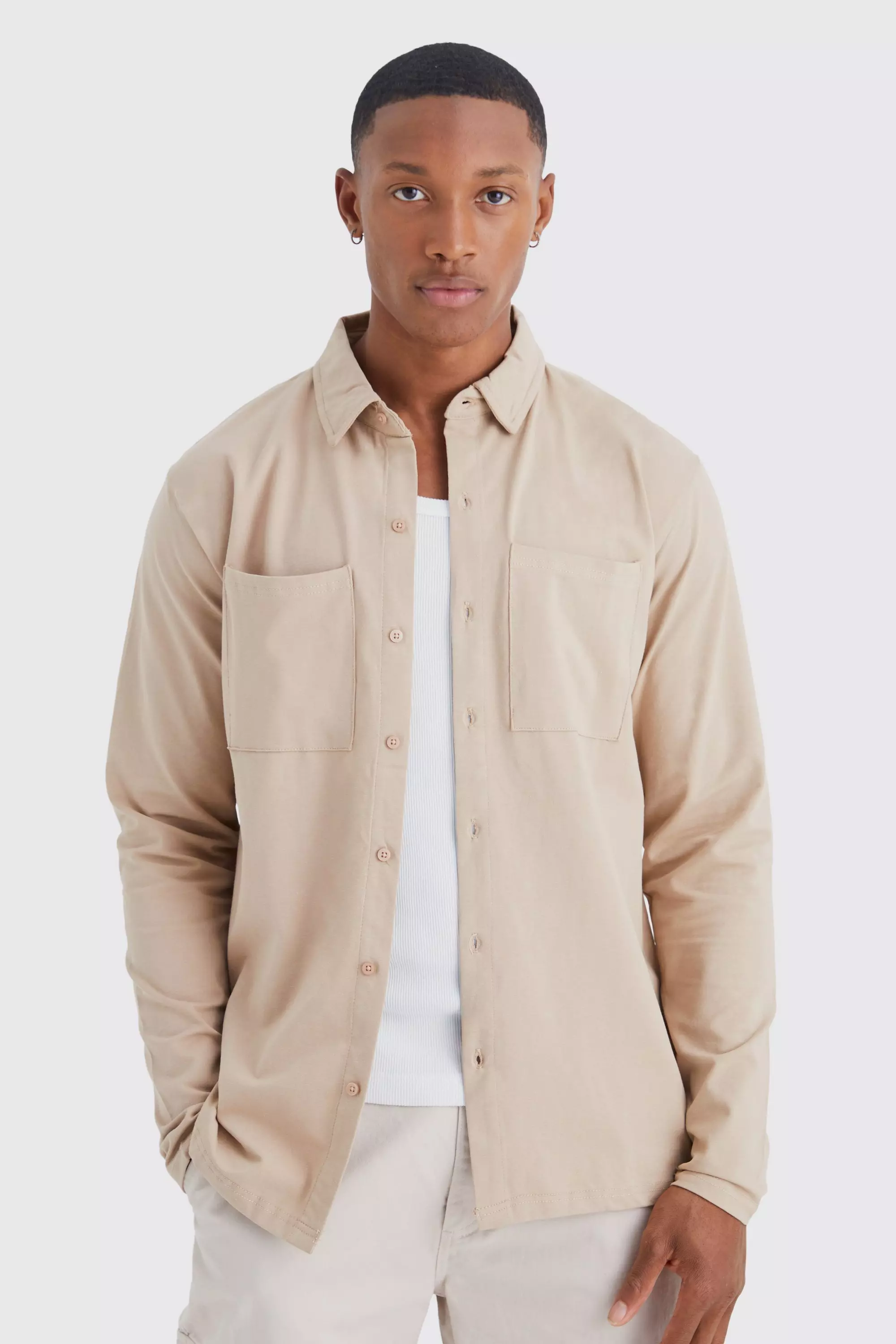 Jersey Utility Overshirt