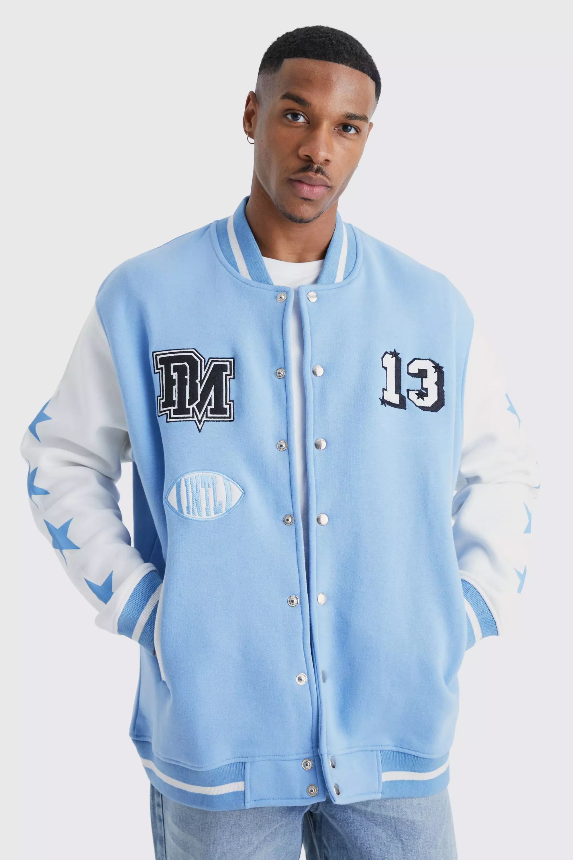 Bm Varsity Jacket | boohooMAN USA