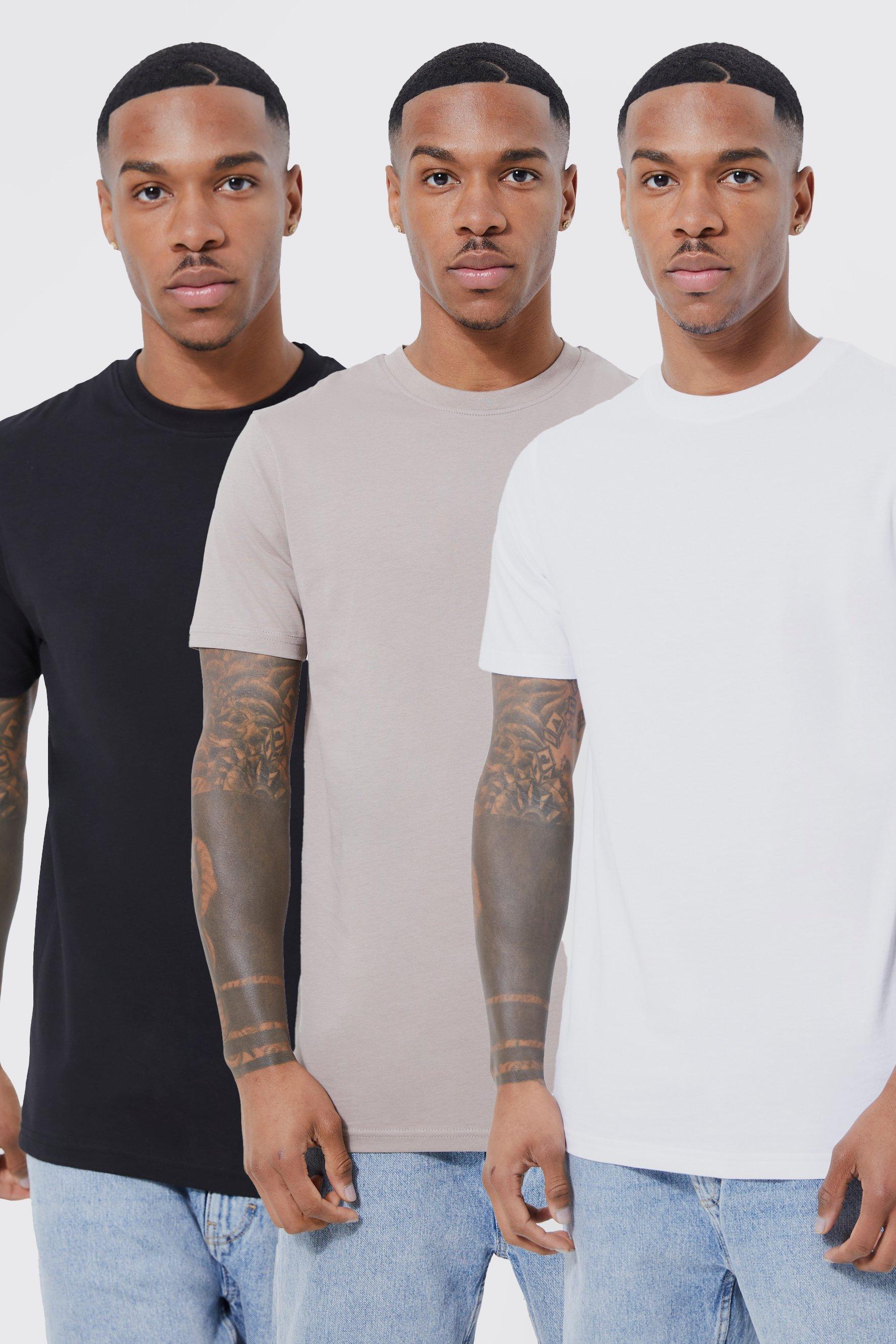 Image of T-shirt Slim Fit - set di 3 paia, Multi
