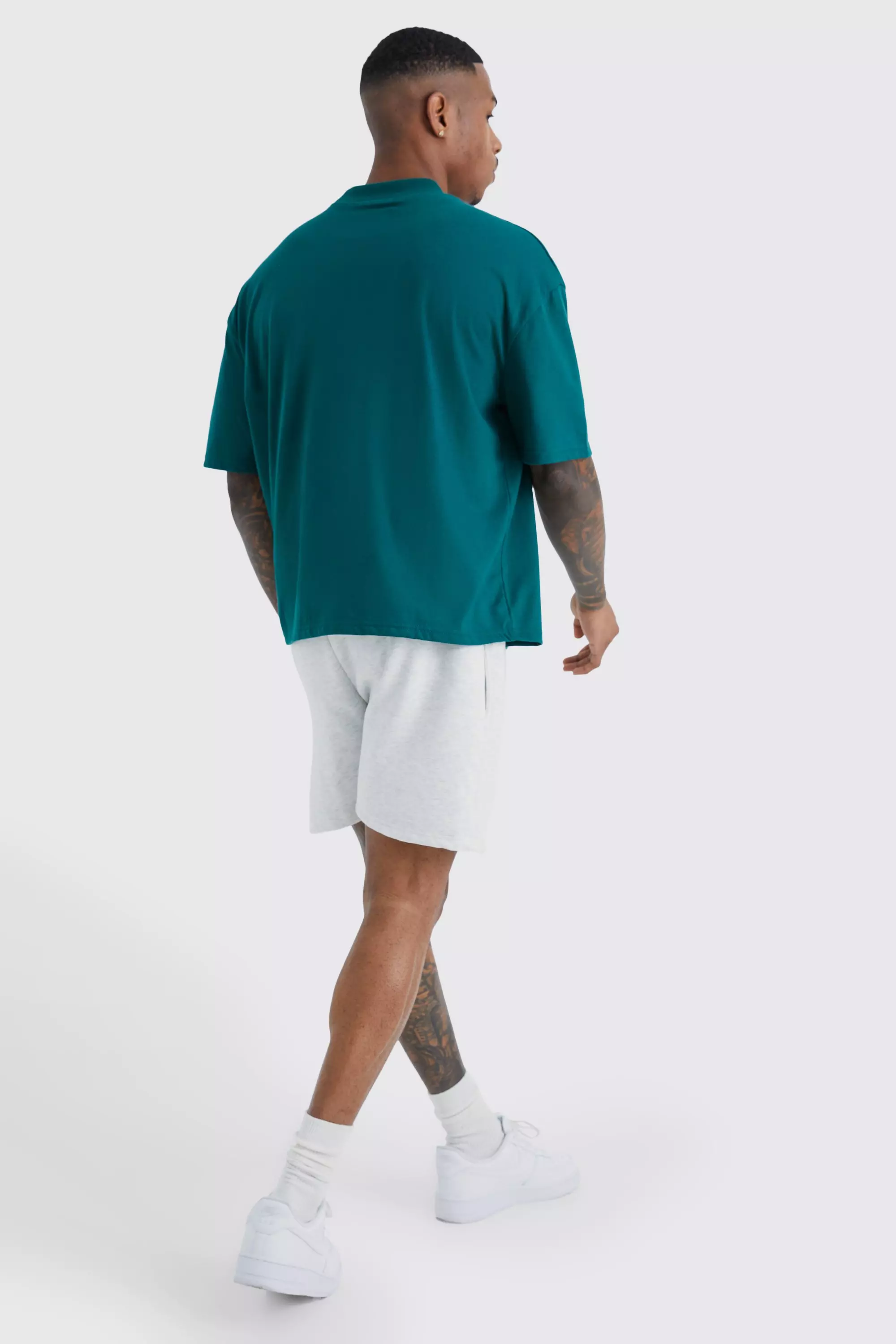 Boohooman t clearance shirt and shorts