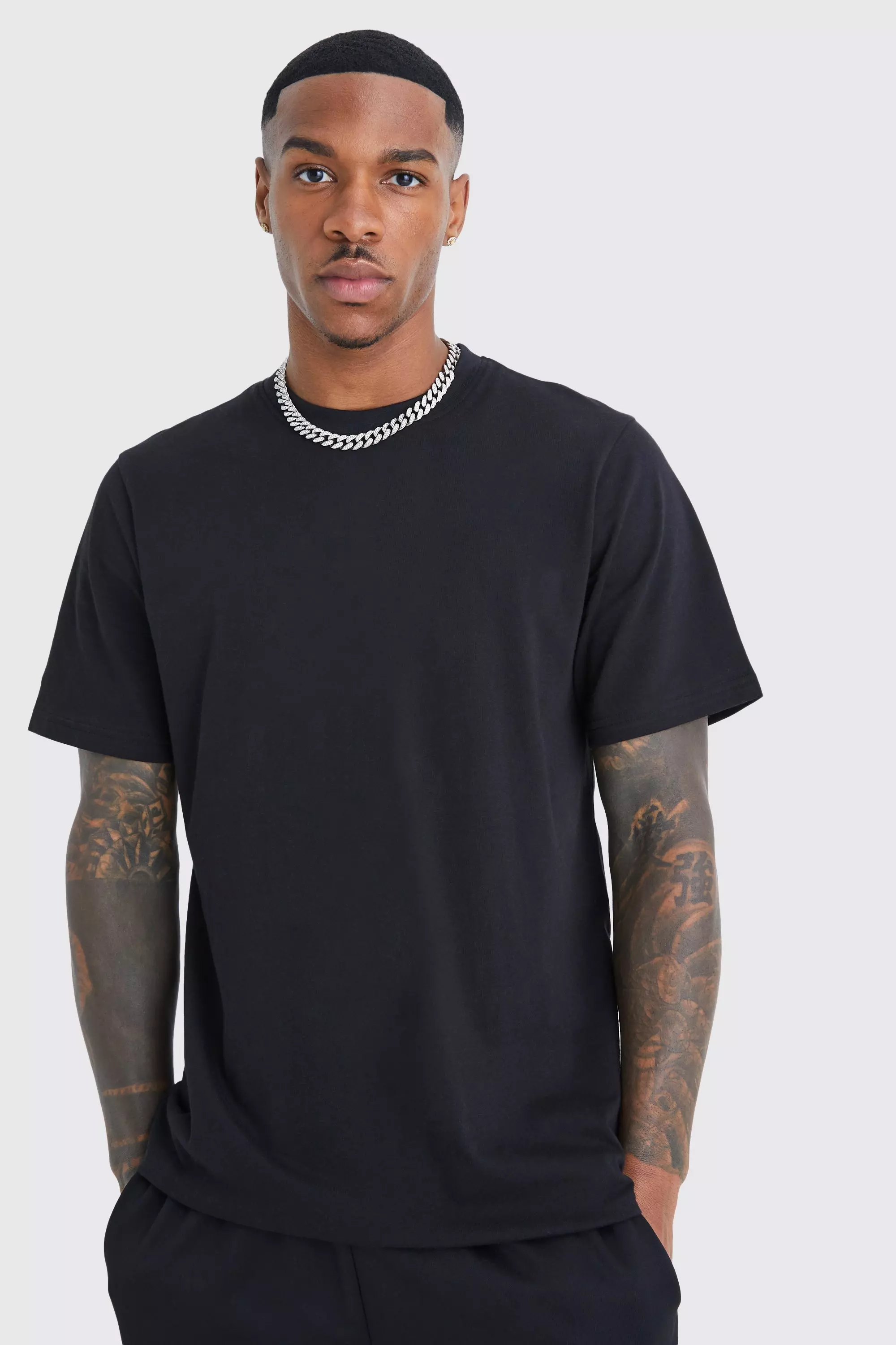 Longline Crew Neck T-Shirt