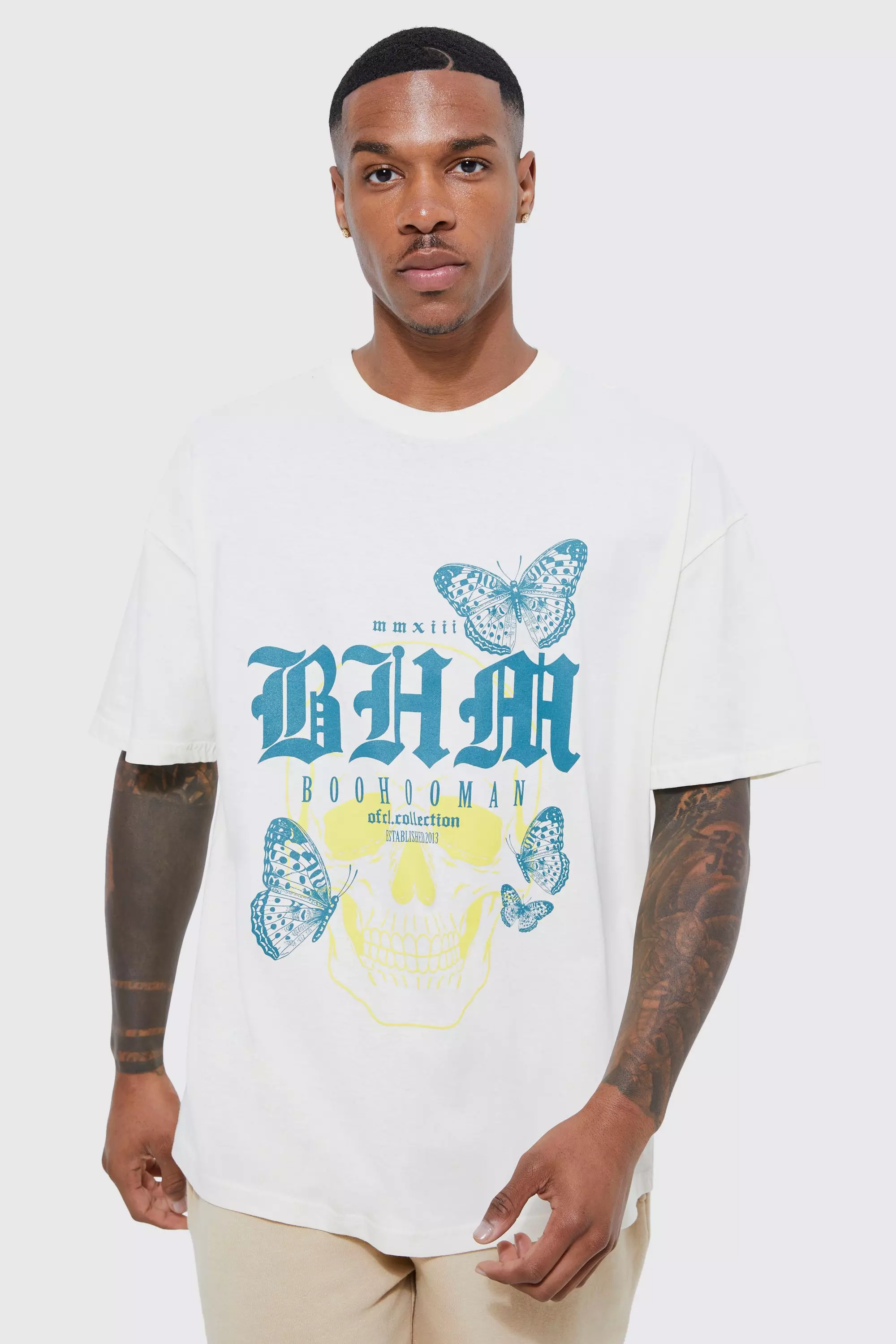 Butterfly skull shop t shirt