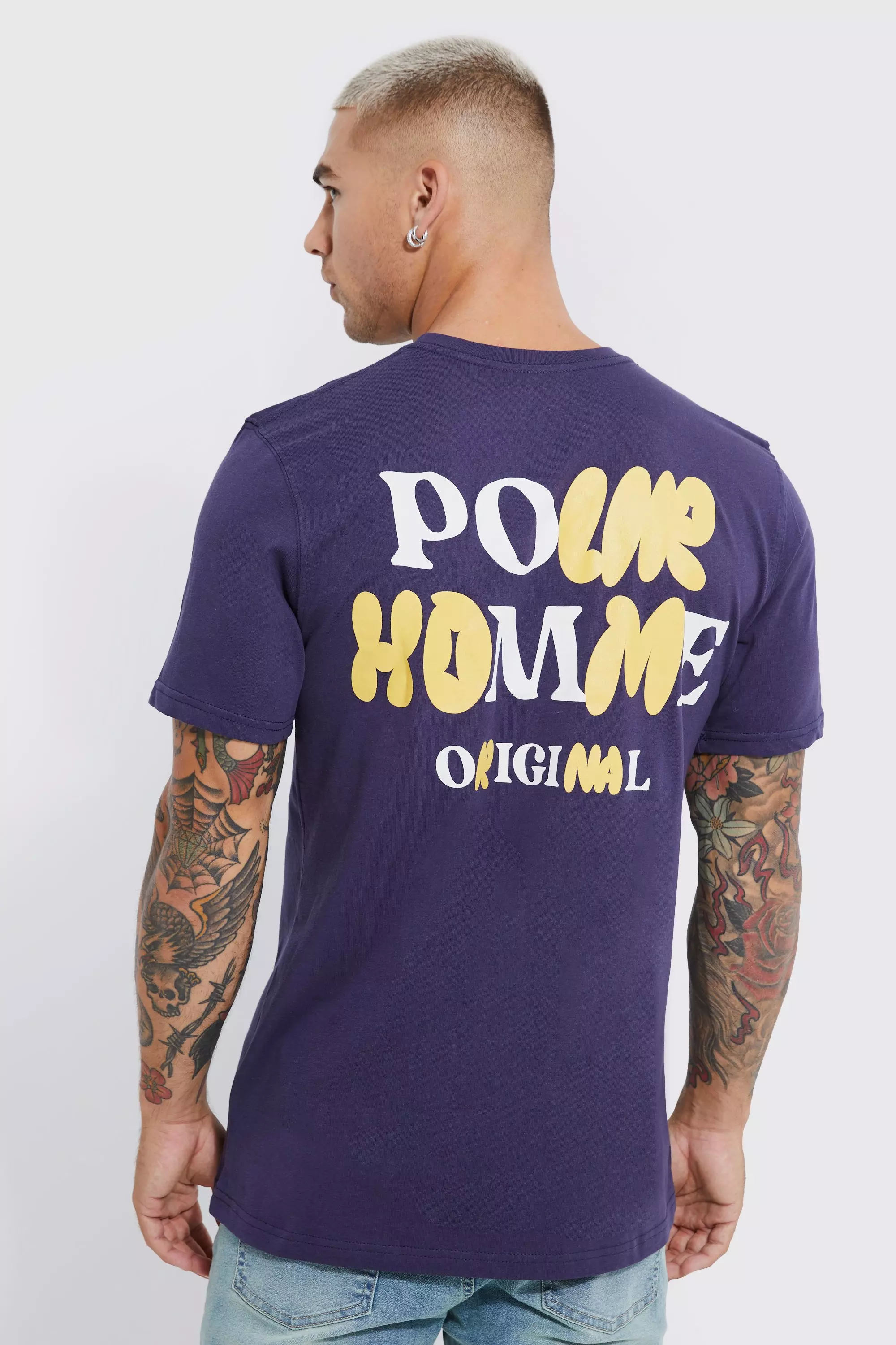 Pour Homme Bubble Graphic T shirt