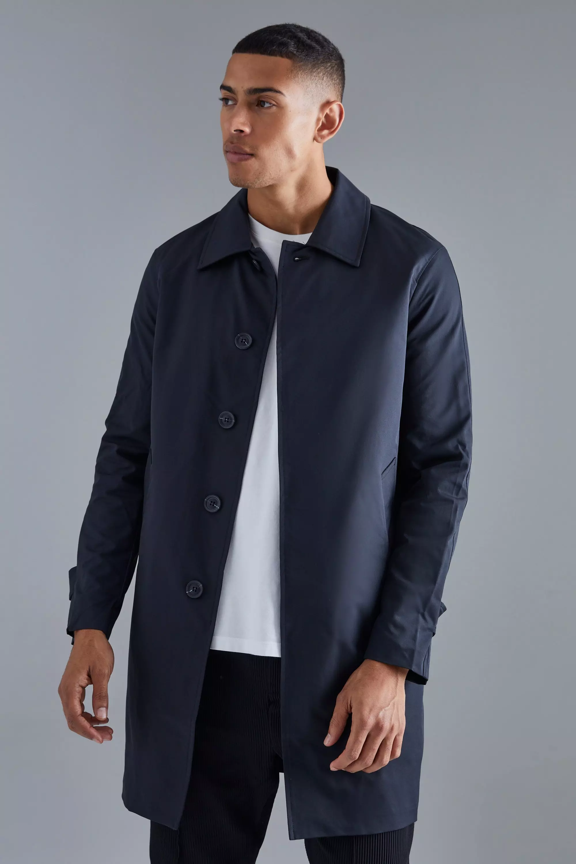 Single breasted deals mac coat