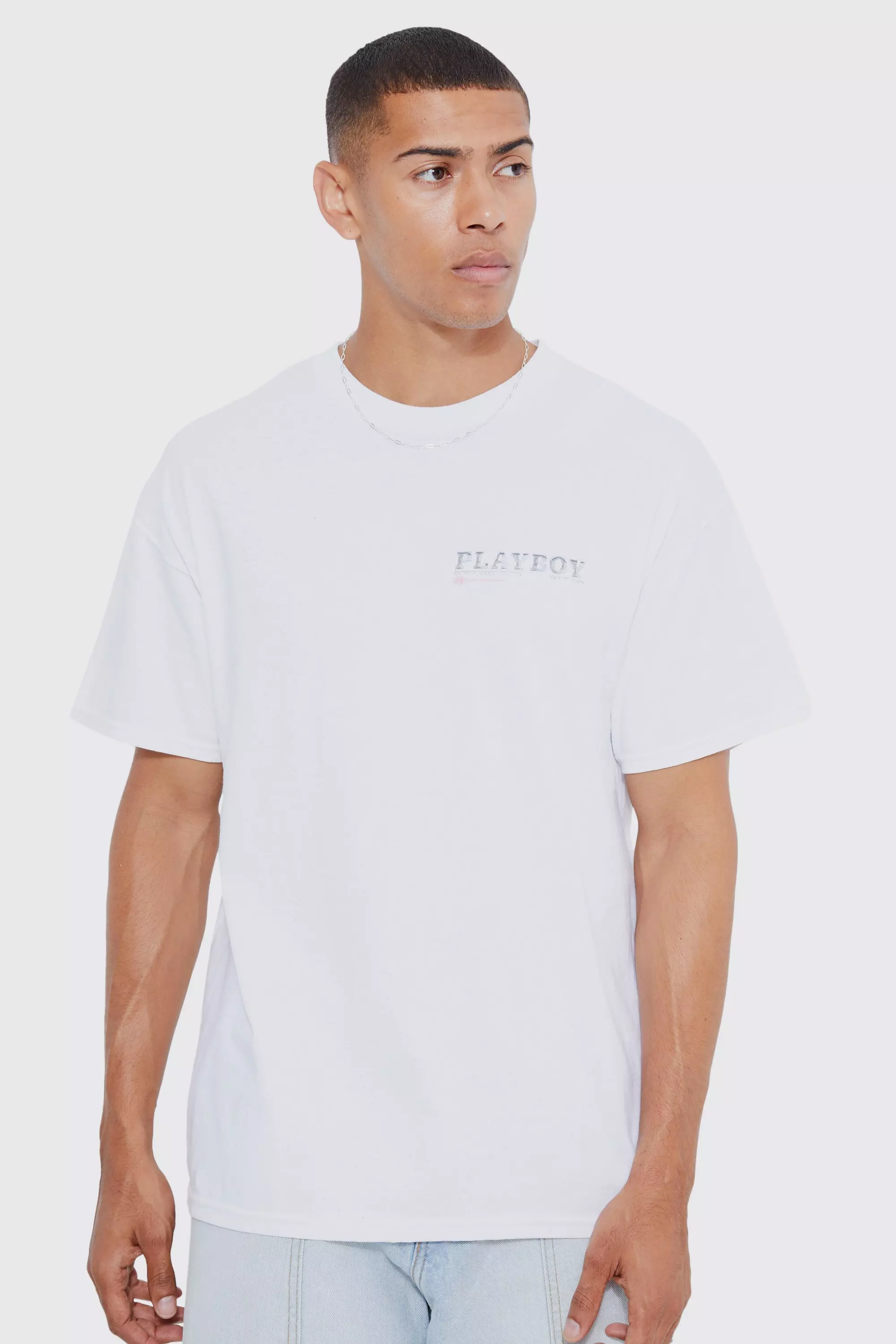 Oversized Playboy License T-shirt | boohooMAN USA