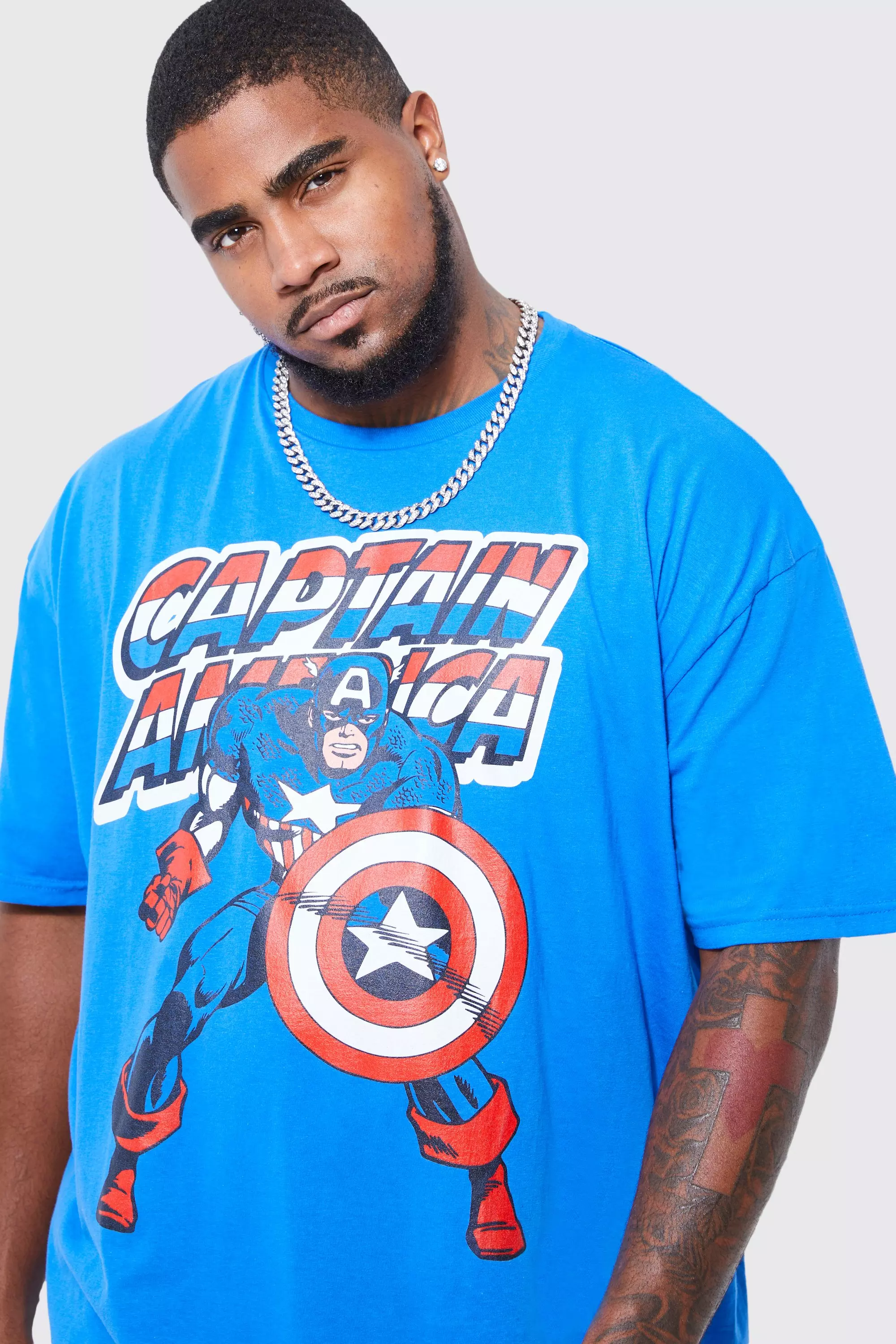 Plus size captain store america shirt