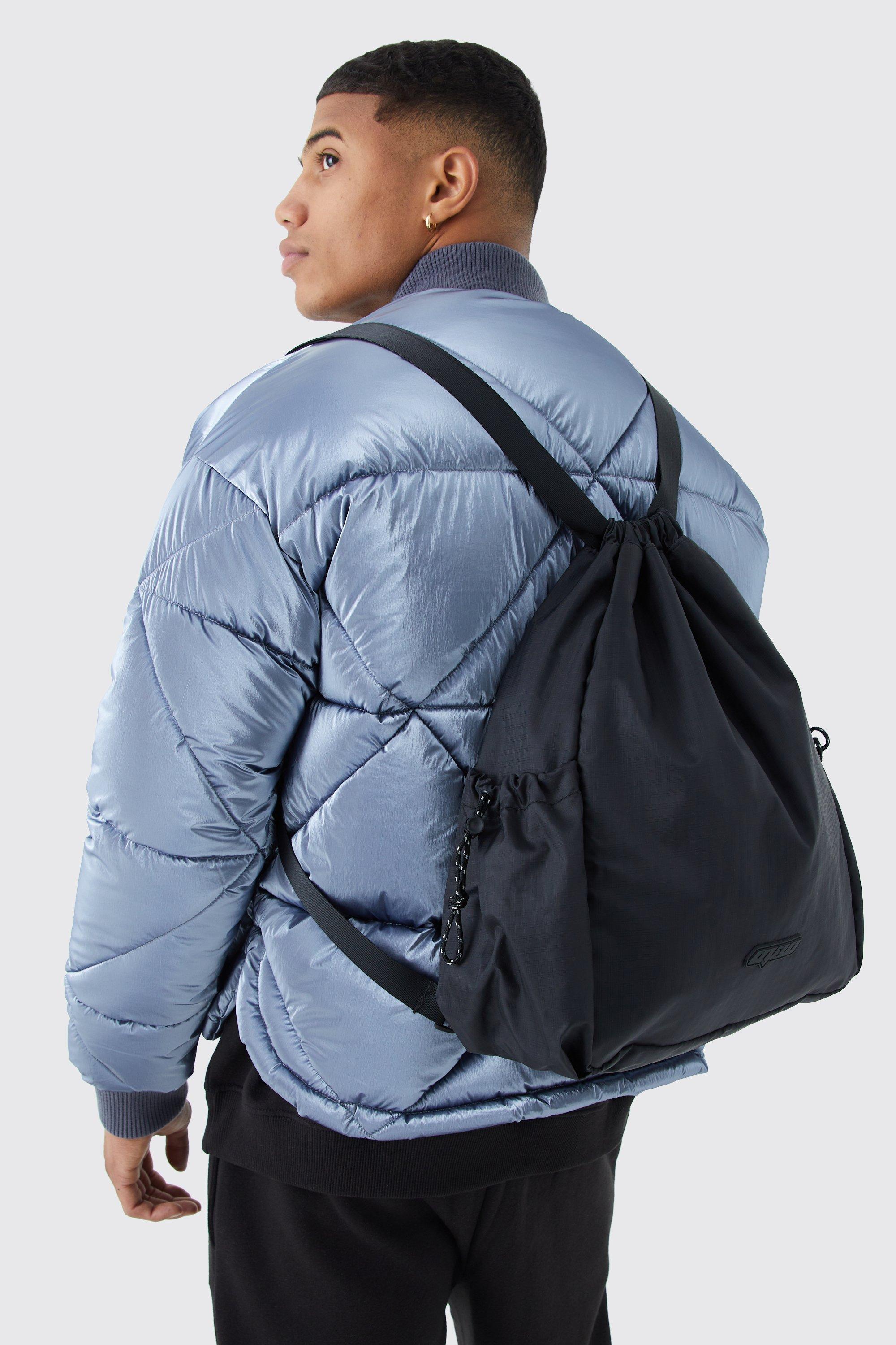 men's nylon ruched back pack - black - one size, black
