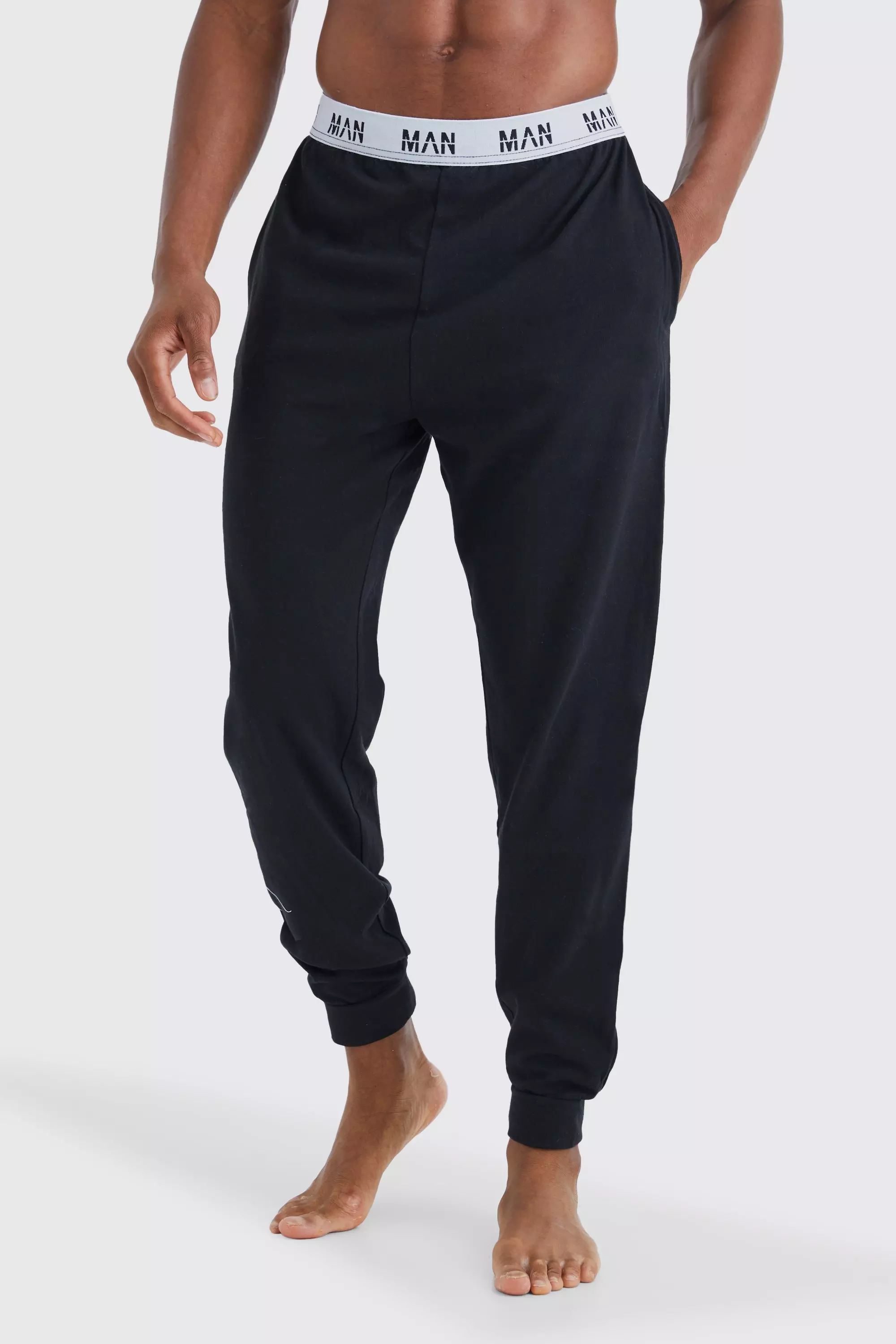 2 Pack Man Loungewear Sweatpants boohooMAN USA