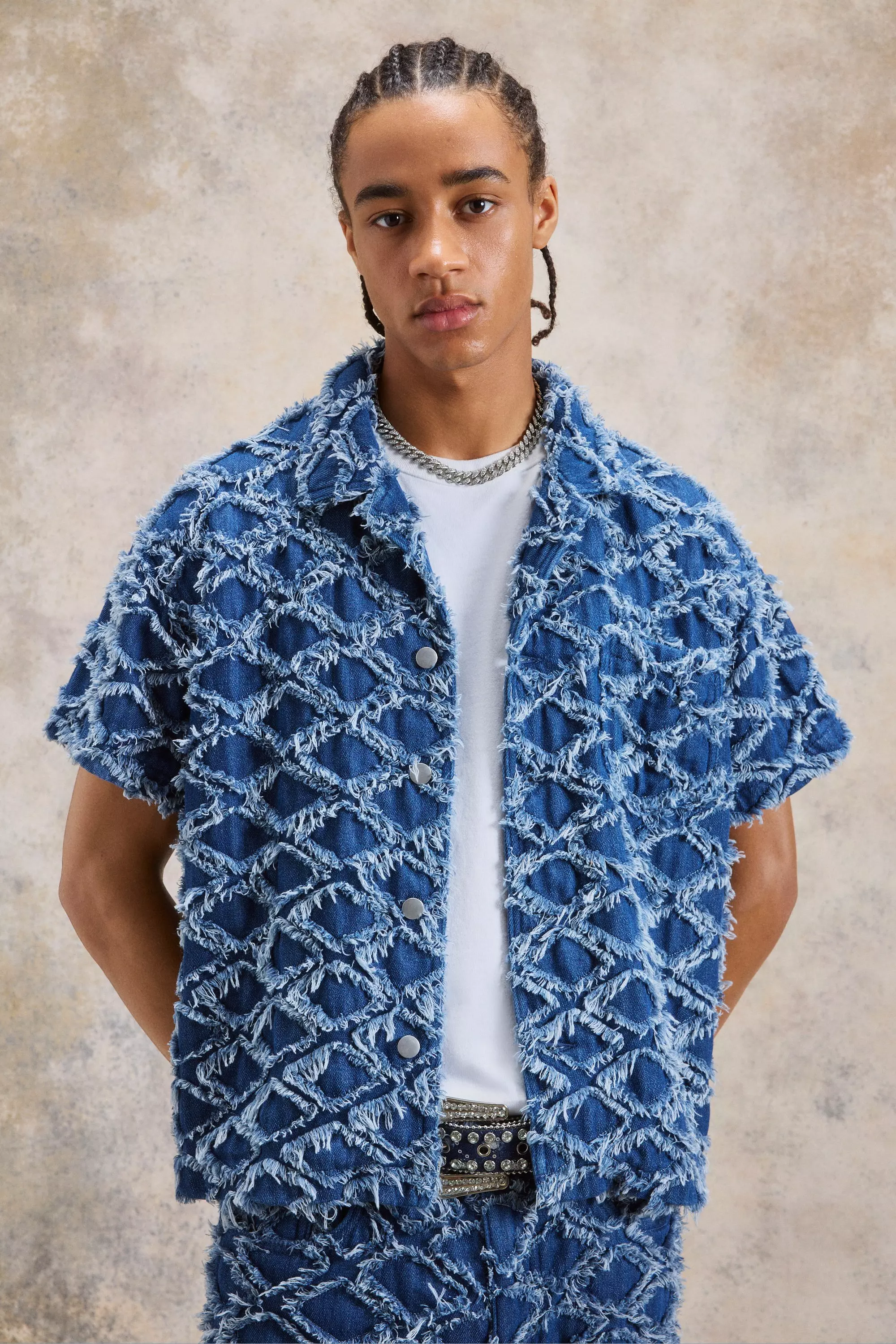 Navy blue best sale bandana shirt