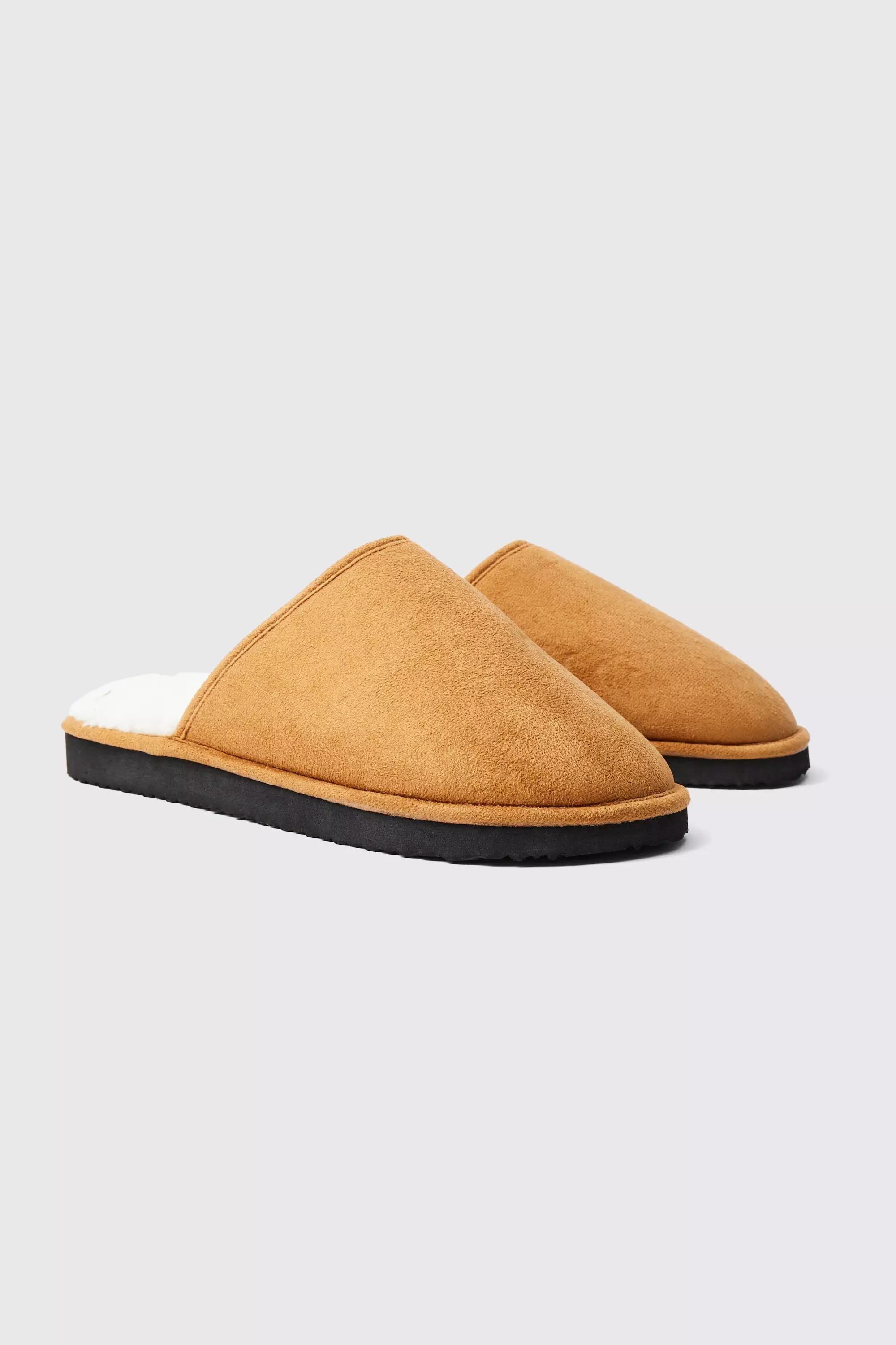 Womens sherpa lined online slippers