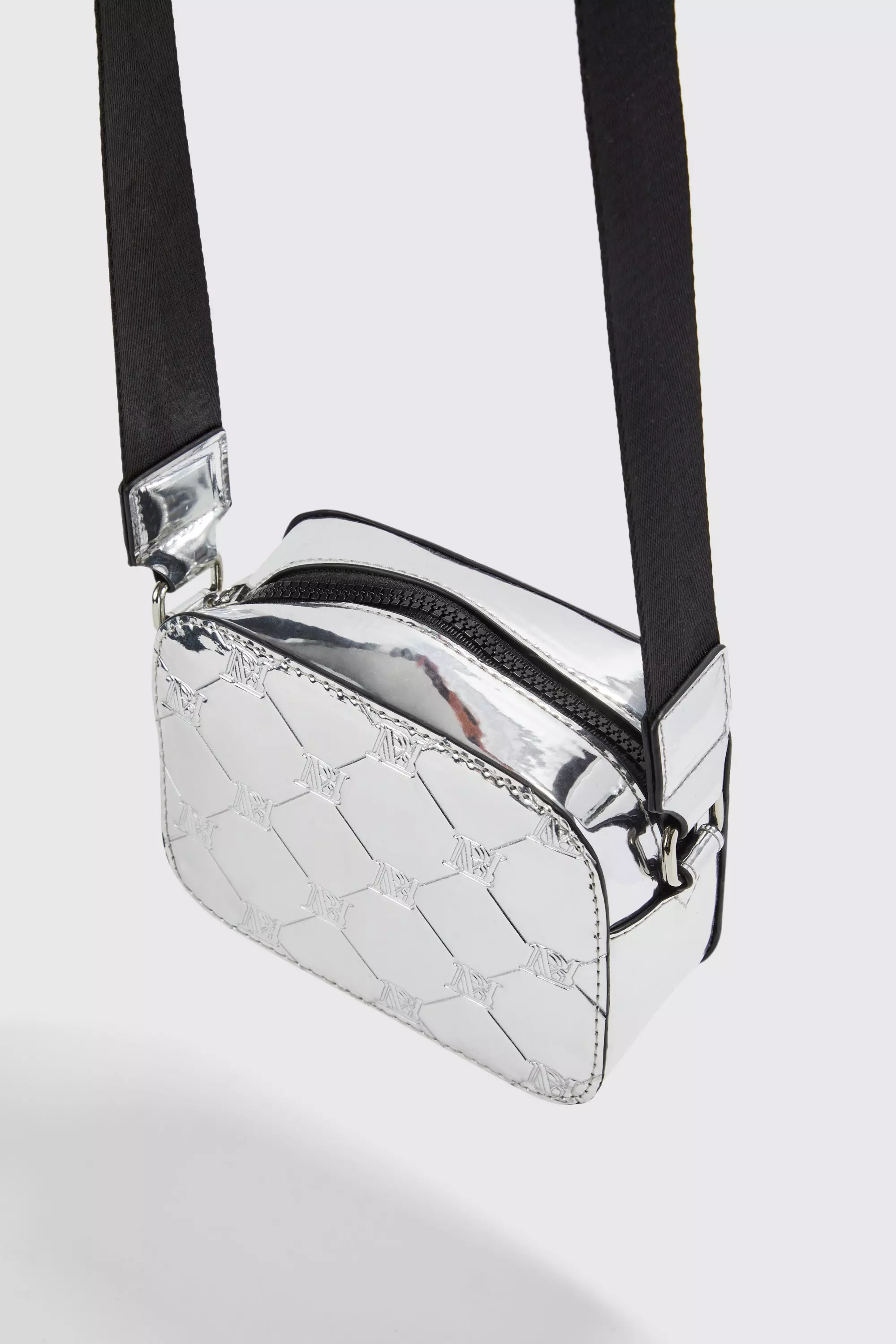 Metallic Debossed Pattern Smart Box Bag