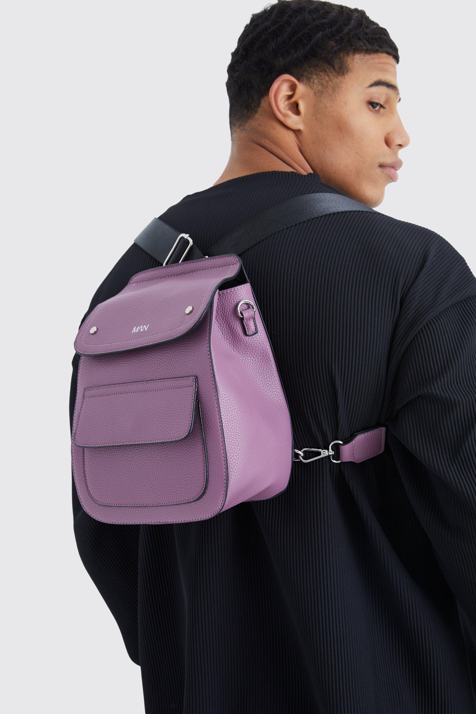 sac à dos habillé à poches multiples - man homme - violet - one size, violet