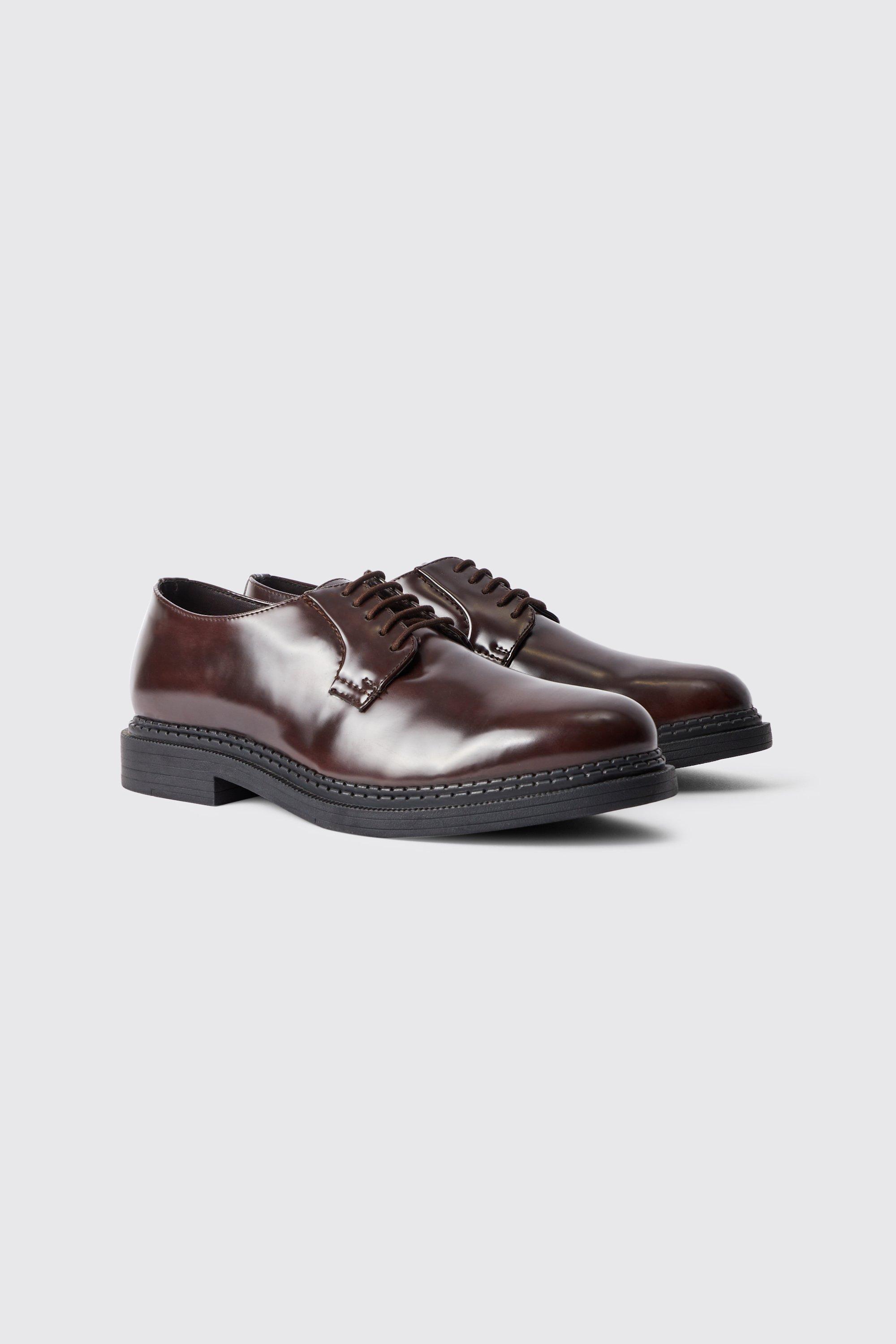 chaussures à lacets habillées homme - marron - 45, marron