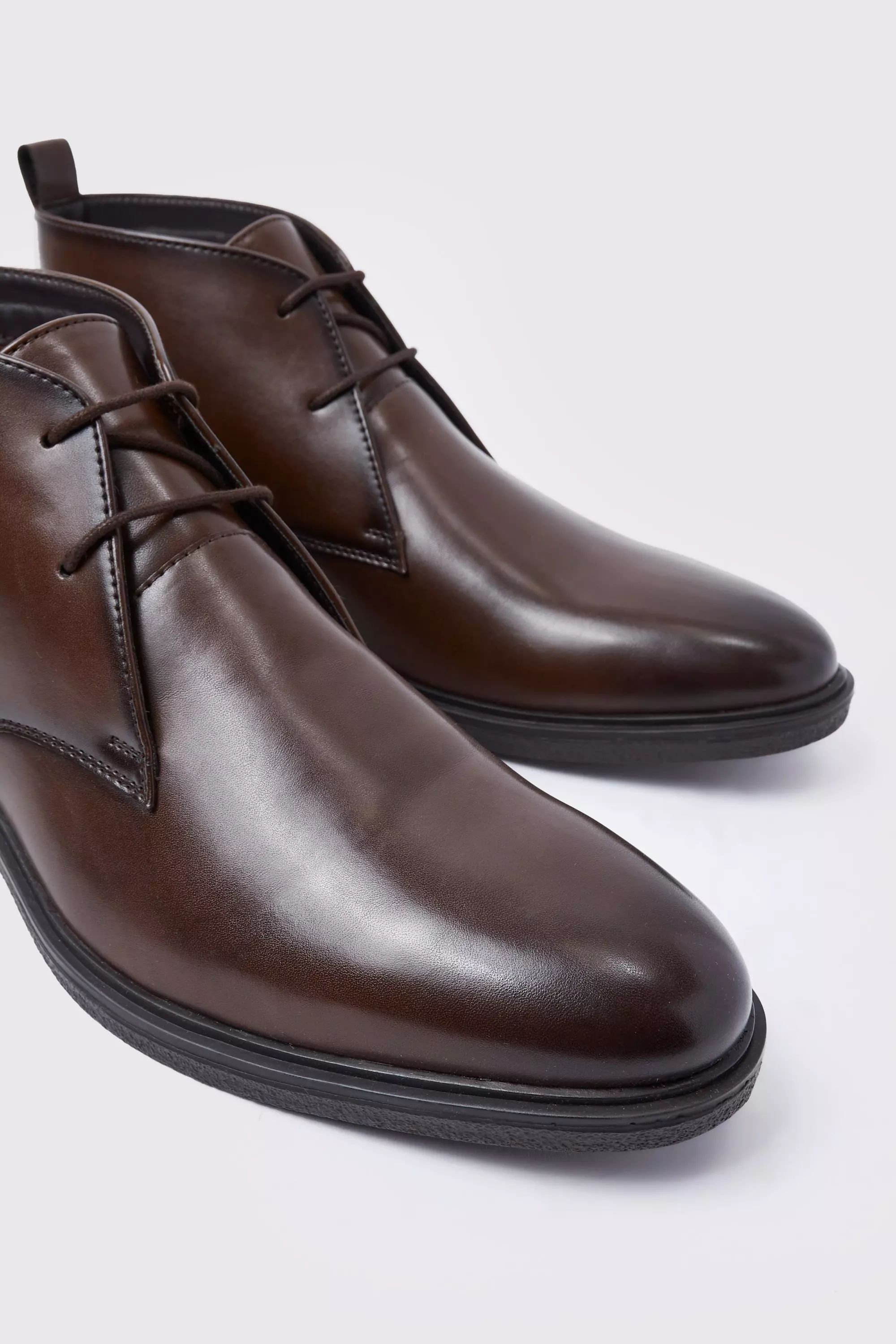 Faux leather chukka on sale boots