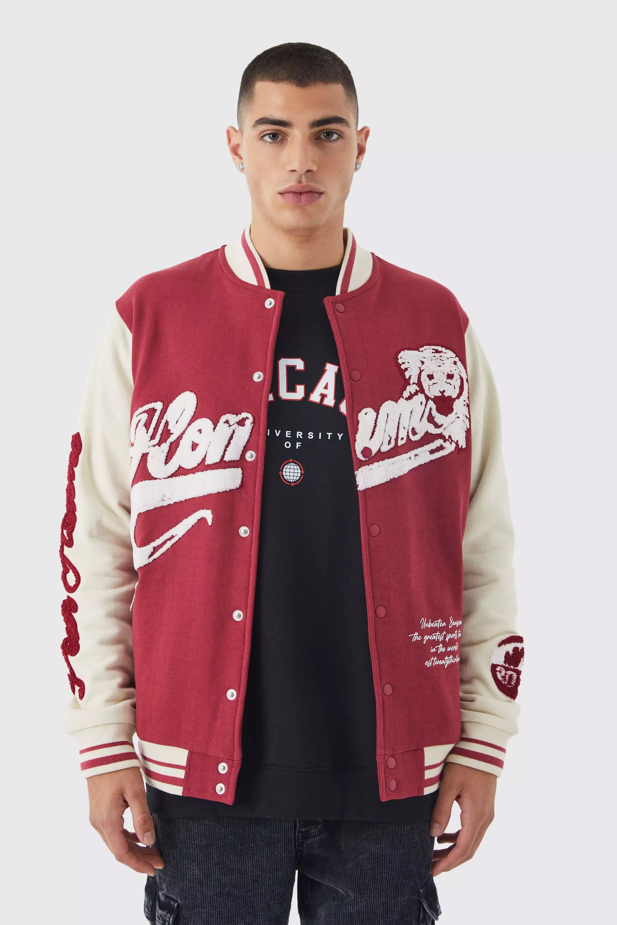 Men's Varsity Bomber Jacket, Men's Coats & Jackets