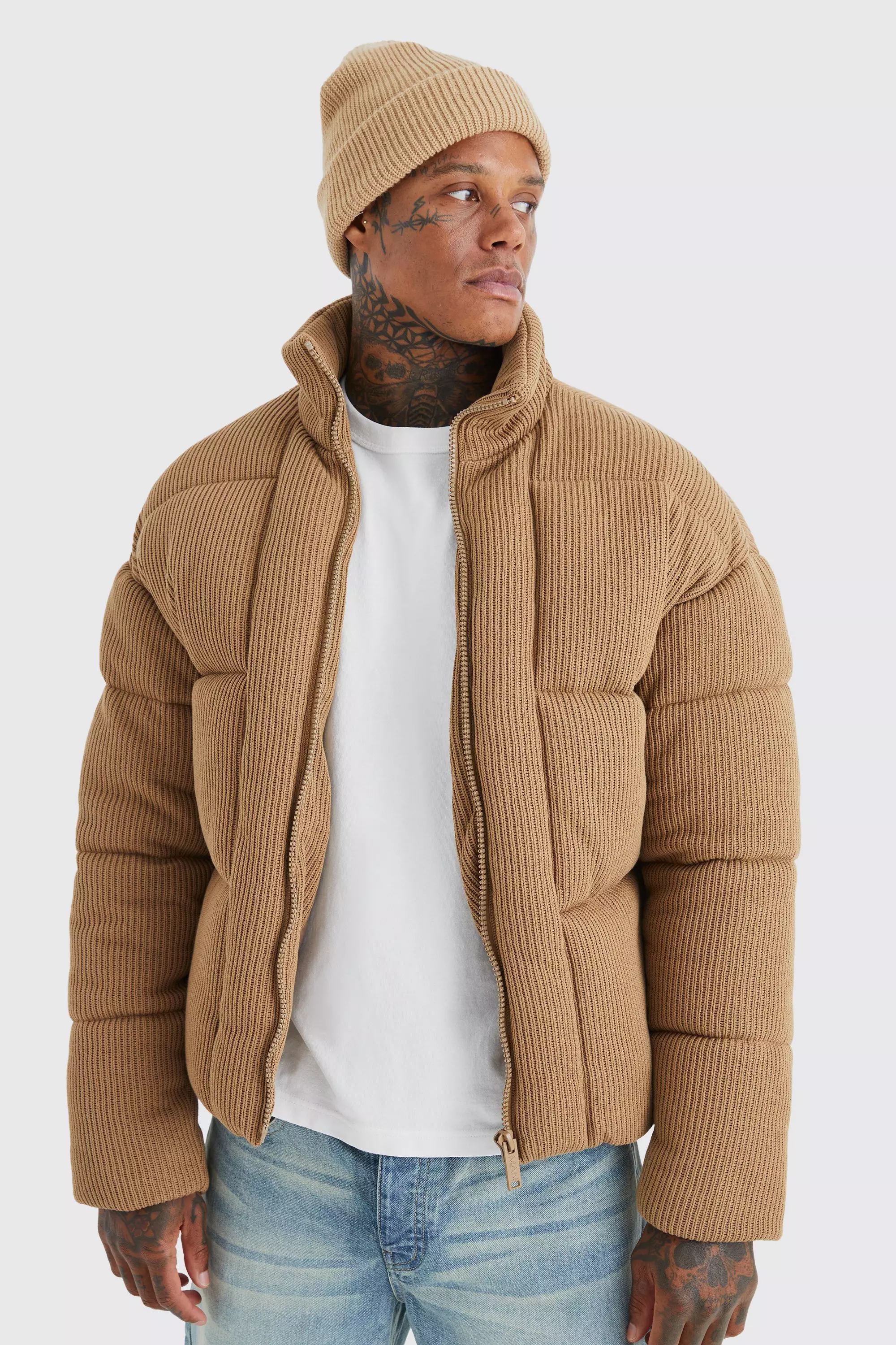 Chunky corduroy shop puffer jacket