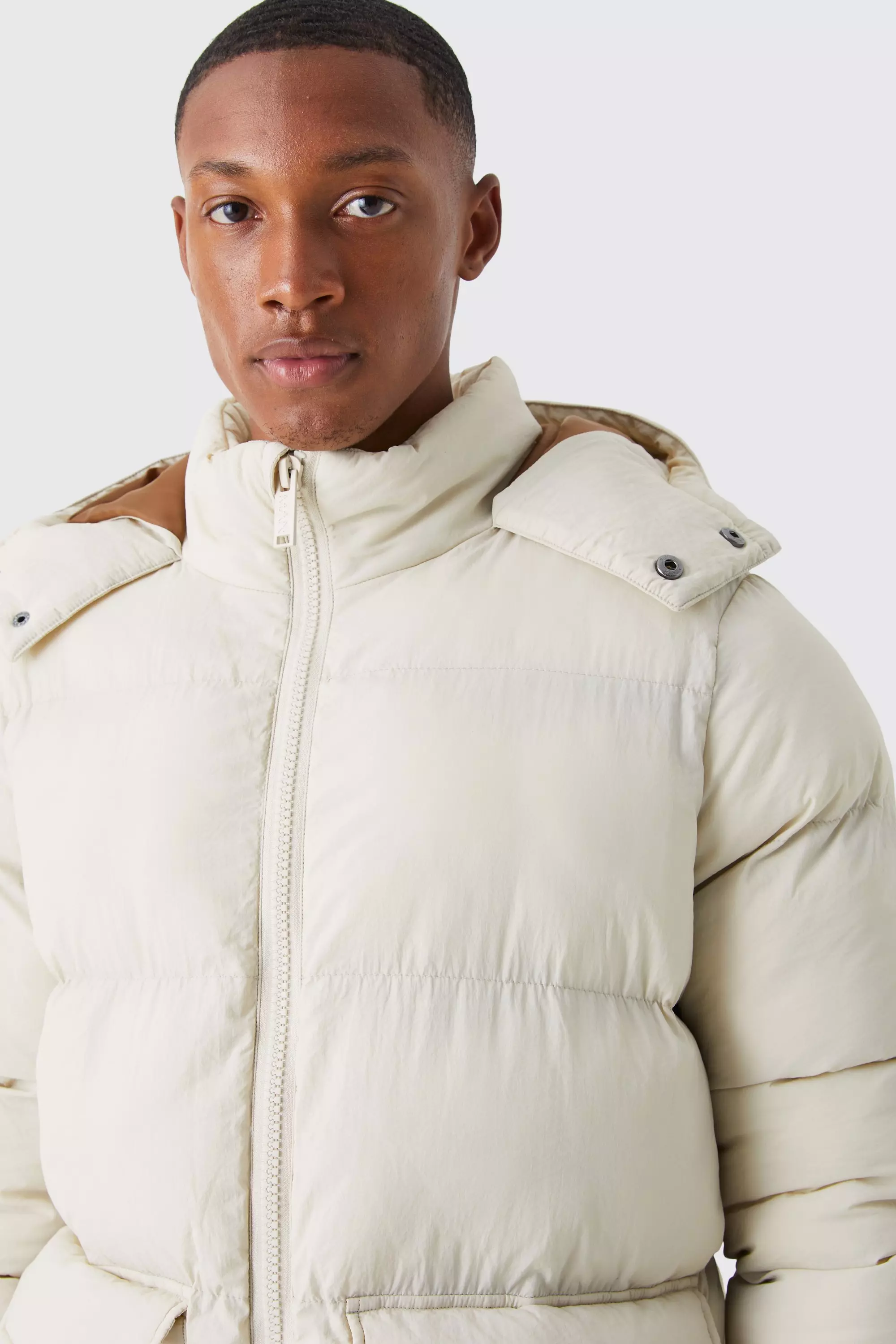 Mid length puffer discount coat